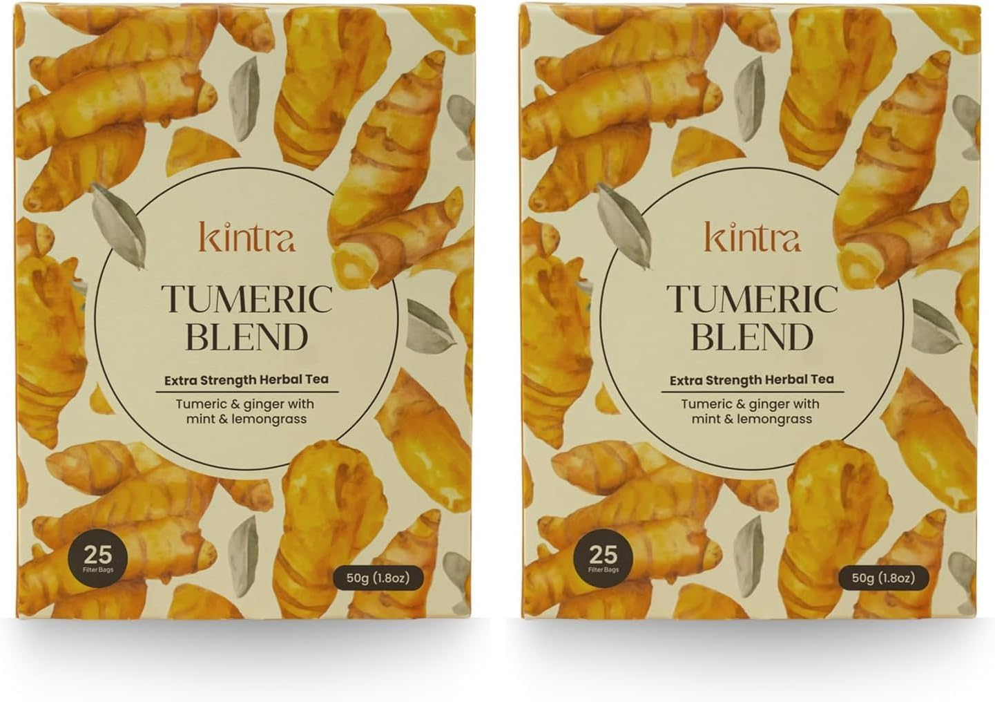 Kintra Foods Turmeric Blend Super Food Herbal Tea 25 Teabags, 50 G