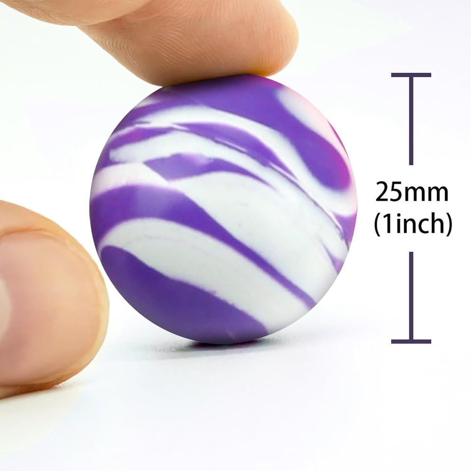 30 Pieces Bouncy Balls Bulk Mixed Pattern High Bouncing Balls for Kids Party Favors, Prizes, Birthdays Gift (25 Mm) image number 5
