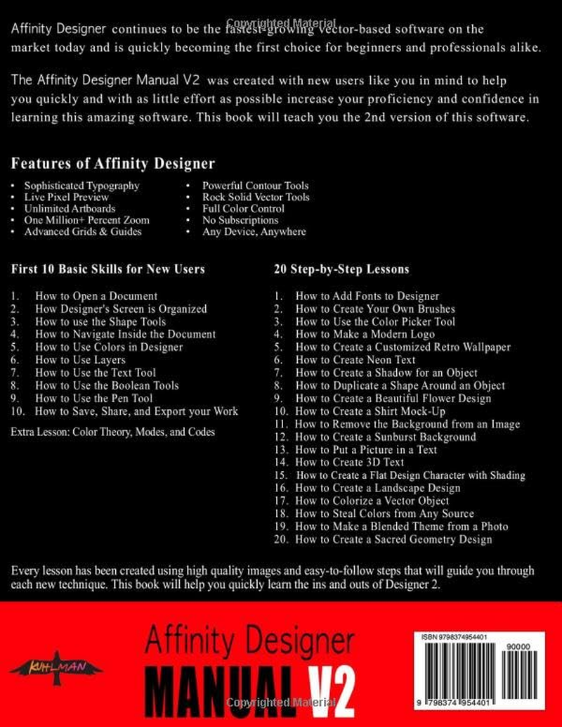 The Affinity Designer Manual - Version 2: a Step-By-Step Beginner'S Guide image number 1