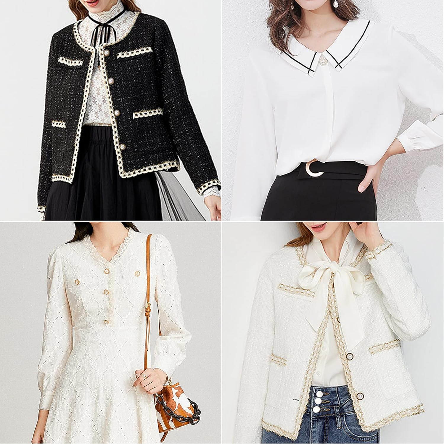 100Pcs round Assorted Pearl Buttons, Resin White Pearl Button, Vintage Clothes Sewing Button(10Mm,11Mm,12Mm) with Storage Box, for Crafts Wedding Dress DIY Project image number 3