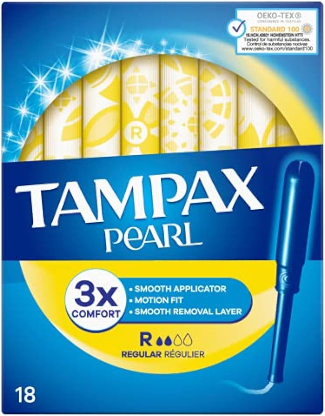 Tampax Pearl Regular Tampons Applicator, 18 Each image number 4