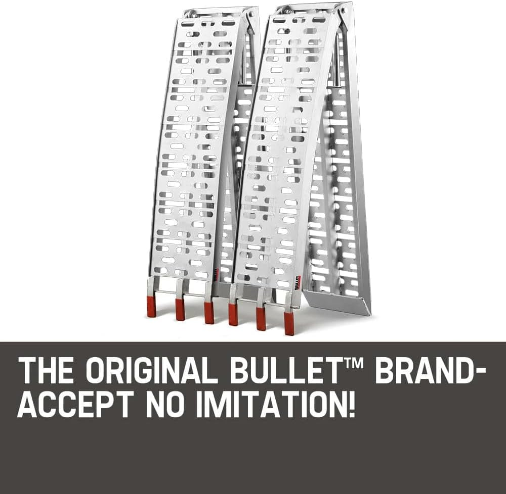 Pair of 2.3M Aluminum Loading Ramps with Supporting Legs, 1360Kg Total Capacity image number 3