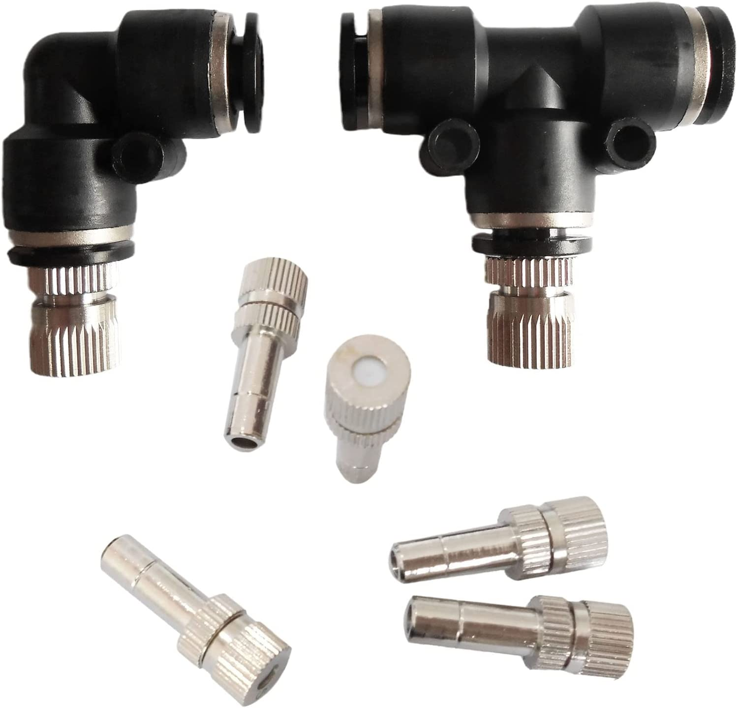 10 Pack Mist Fog Cooling Nozzles 6Mm Slip Lock Mister Water Misting Nozzle for Outdoor Landscaping Patio Garden Trampoline Umbrella image number 5