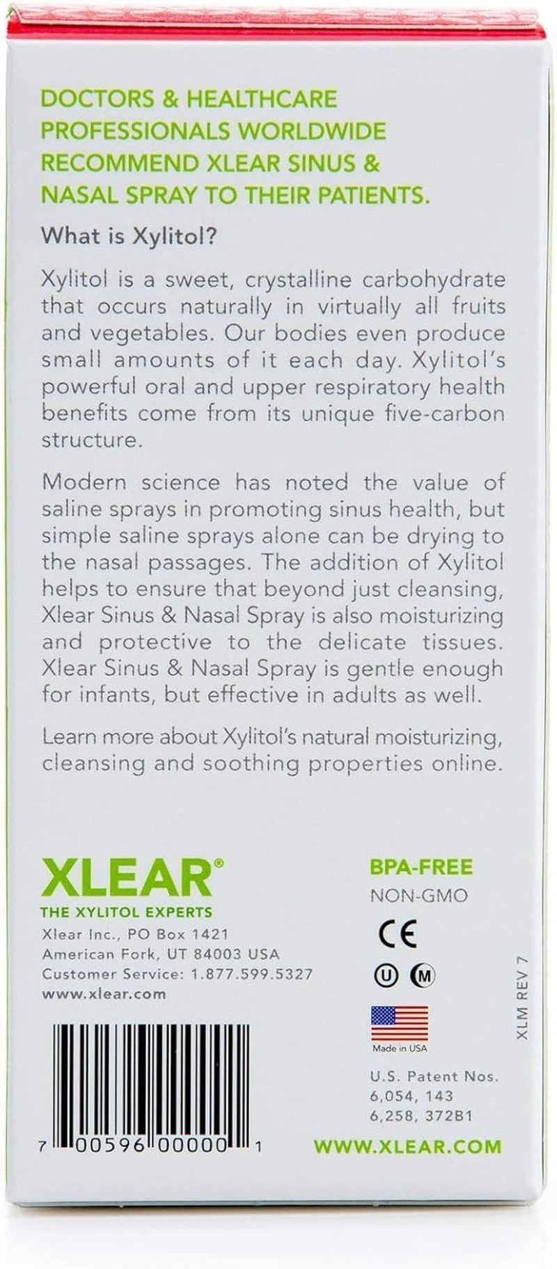 Xlear Natural Nasal Spray with Xylitol, 45 Ml (Pack of 1)