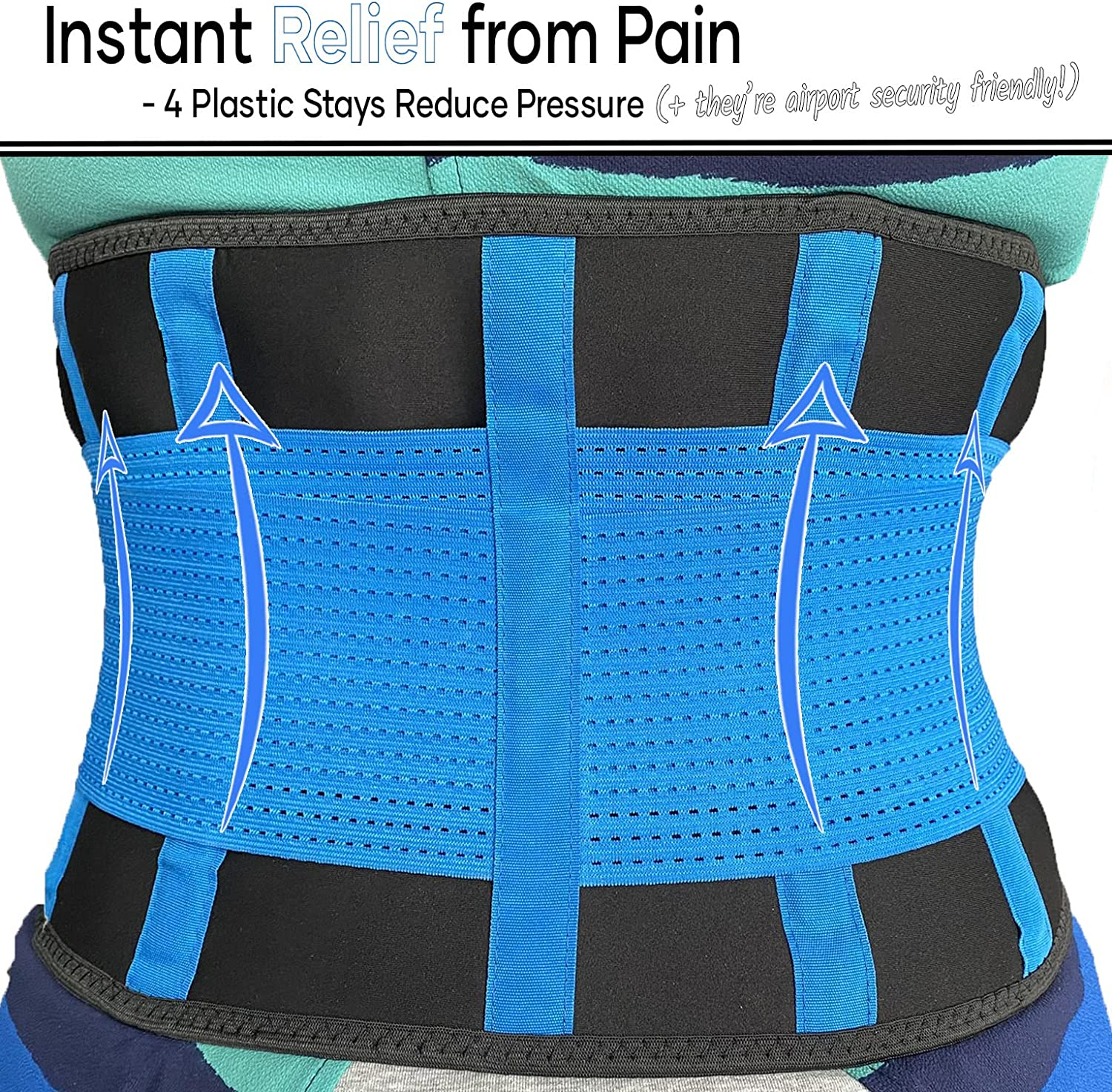 Back Support Brace, Lower Lumbar Belt Medibrace (Medical Grade) Pain & Discomfort Relief from Sciatica, Backache, Slipped Disc, Hernia, Spinal Stenosis, Spine Injury Prevention | Posture Corset image number 5