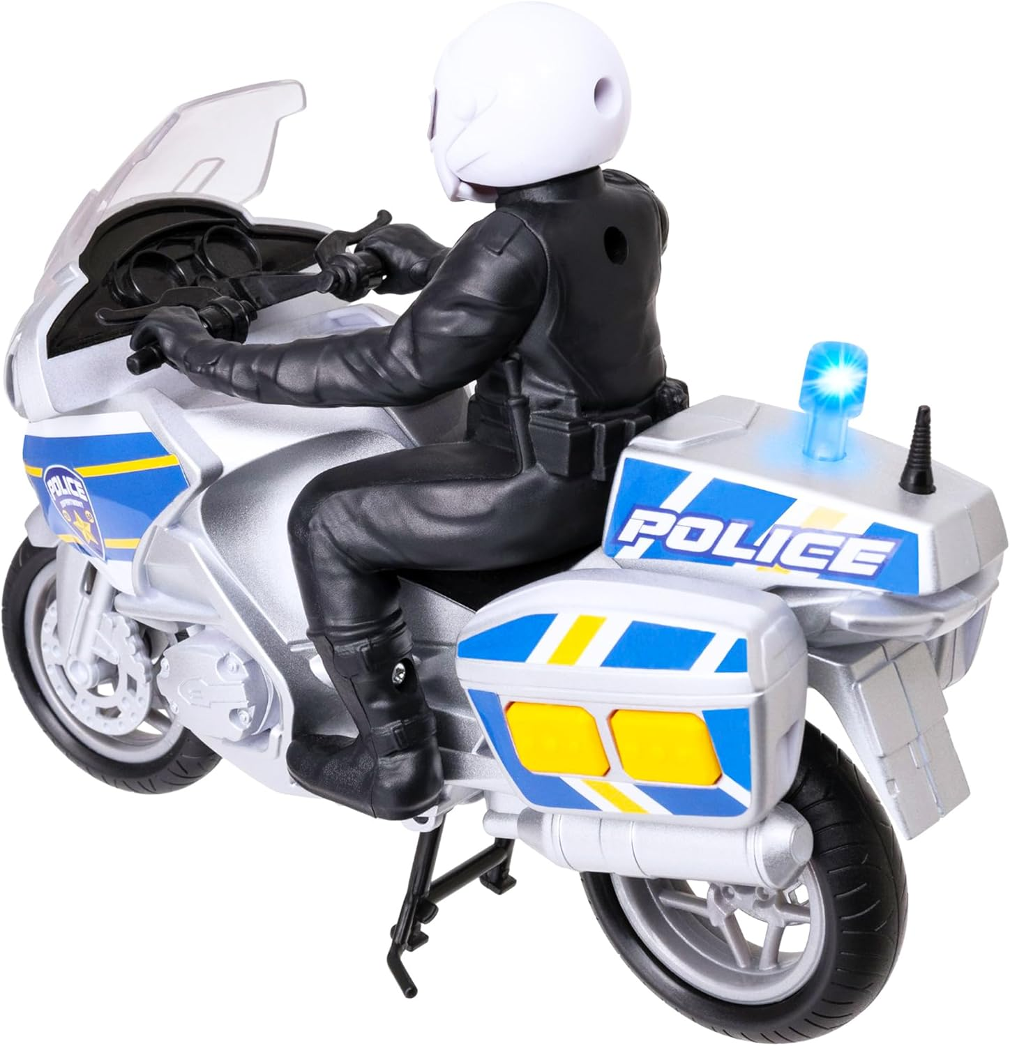 Teamsterz Mighty Machines Medium Police Motorbike with Figure | Light & Sound | Kids' Play Figures & Vehicles Toy Car Set for Ages 3+ image number 2