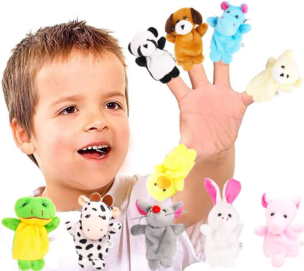 Miaopen 20Pcs Finger Puppets Set - Soft Plush Animals Finger Puppet Toys for Kids, Mini Plush Figures Toy Assortment for Boys & Girls, Party Favors for Shows, Playtime, Schools, 1.7 X 2.8 Inch image number 4