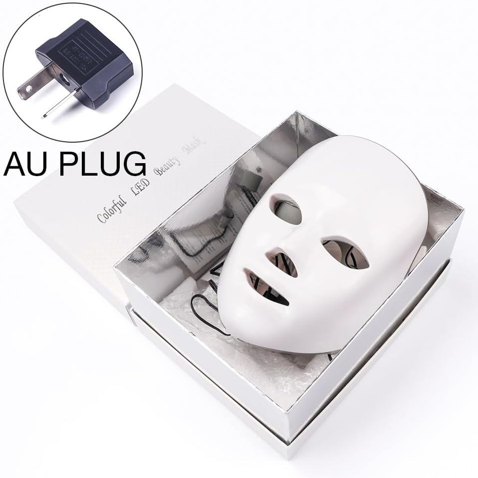 LED Facial Mask 7 Colors Photon LED Light Therapy Face Mask, Red Light Mask, Home Face Lifting Skin Rejuvenation Beauty Mask image number 1
