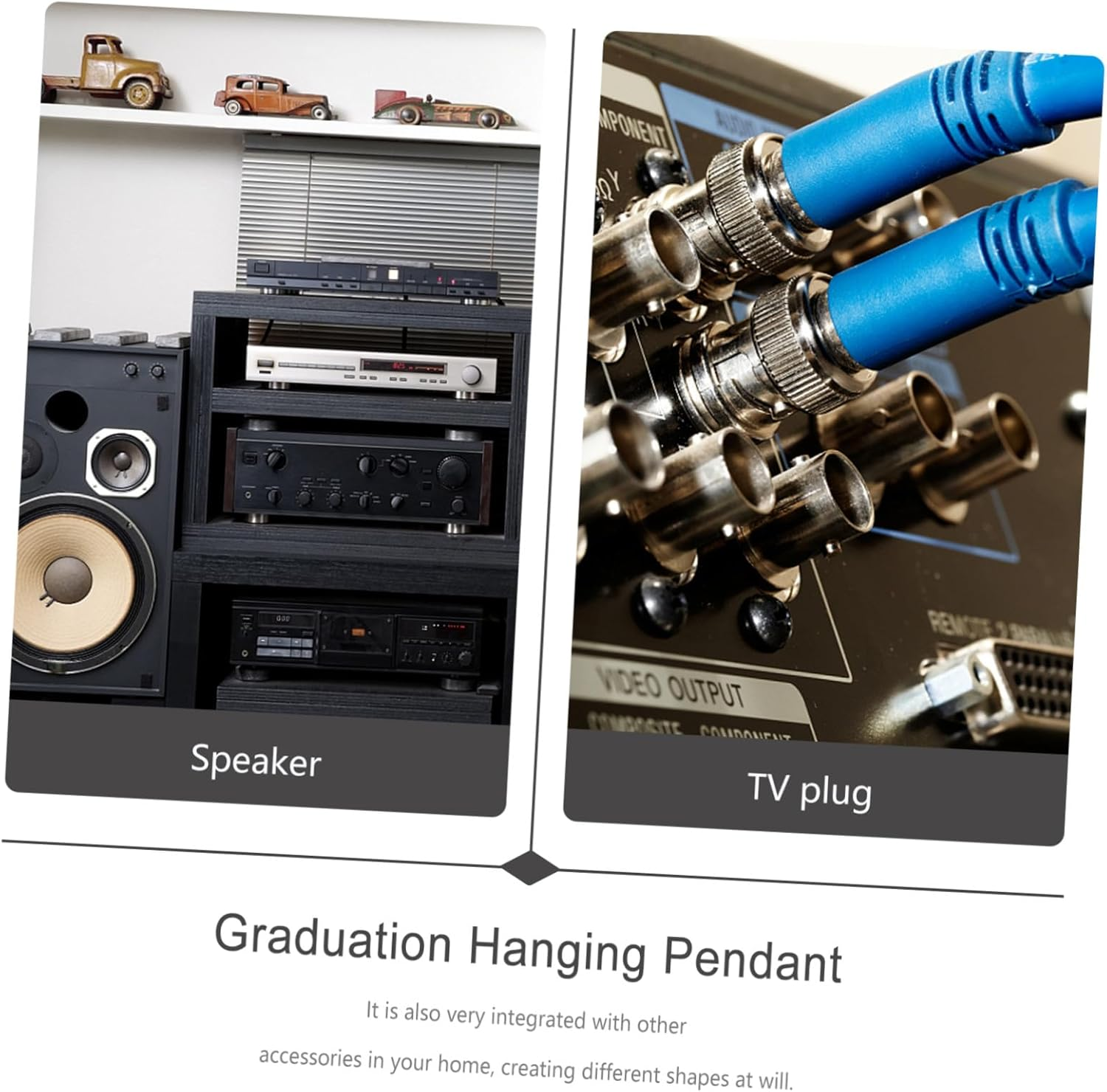 Angoily 4Pcs Gold Plated Male Audio Plug Speaker Connector Set for Home Theater Hi-Fi Sound System with Colored Rings Compatible with Professional Av Equipment image number 6