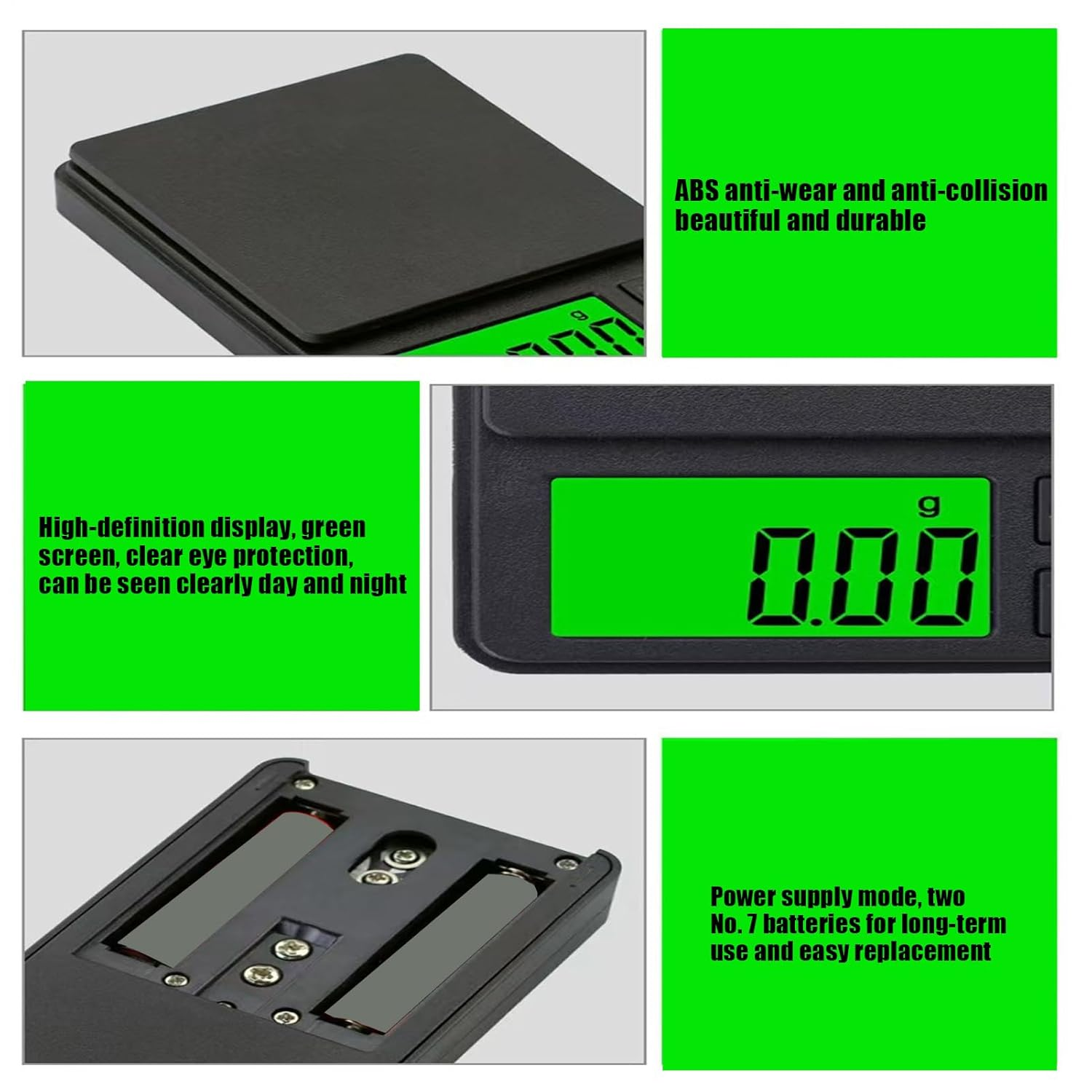 Food Scale | High Precision Food Kitchen Scale - Precision Electric Device with Non-Slip Base Portable Gadget for Meal Jewelry Home Cooking Coffee Commercial Baking image number 5