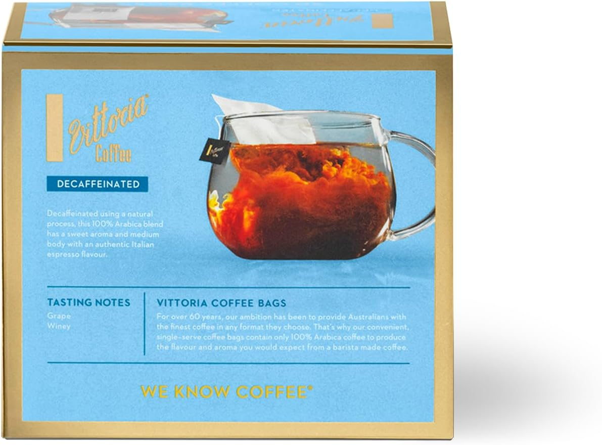 Vittoria Coffee Decaffeinated Coffee Bags (Case of 4) image number 4