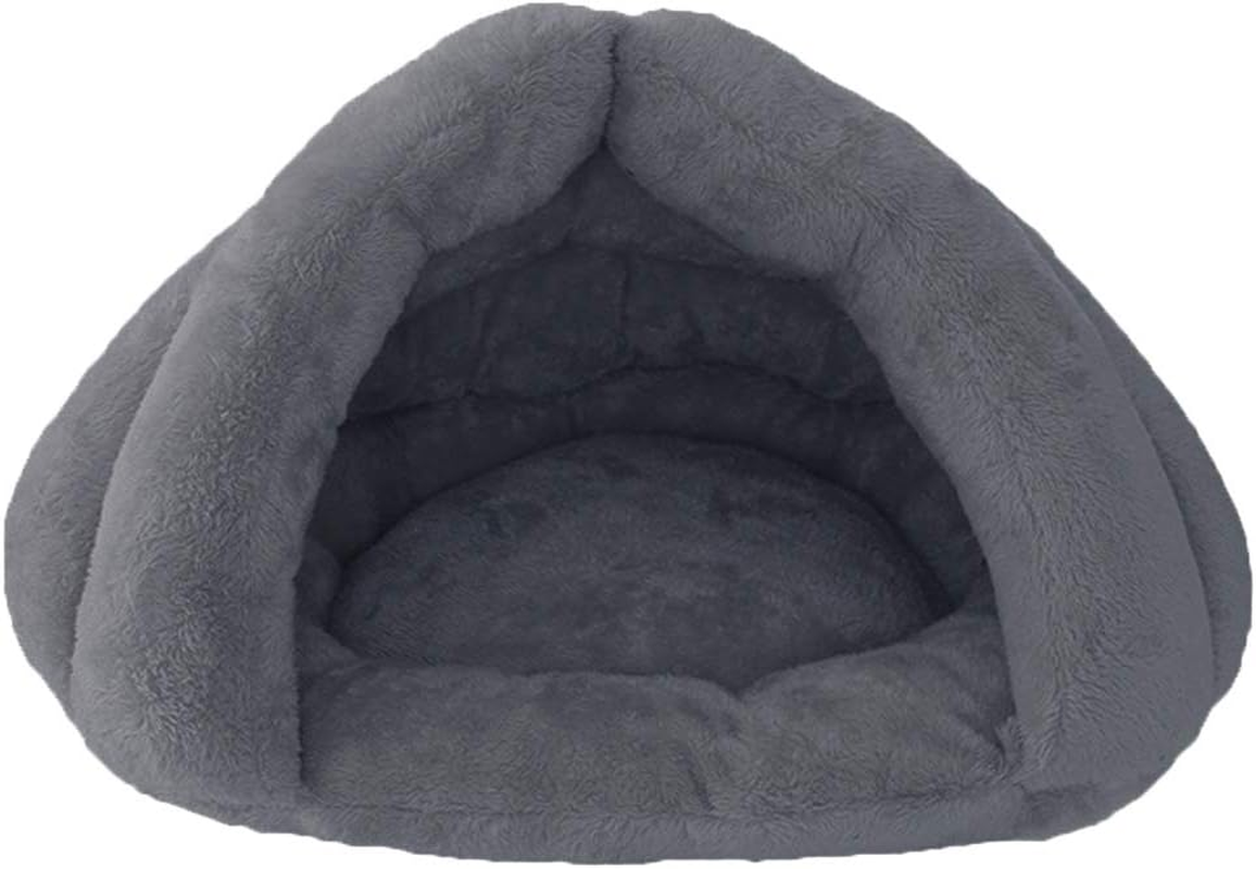 Beskie Pet Tent Cave Bed for Small Medium Cats Dogs Pets Sleeping Bag Thick Fleece Warm Slipper Dog Bed Cuddler Burrow House Hole Igloo Nest Cozy Triangle Bed for Cat Puppy image number 3