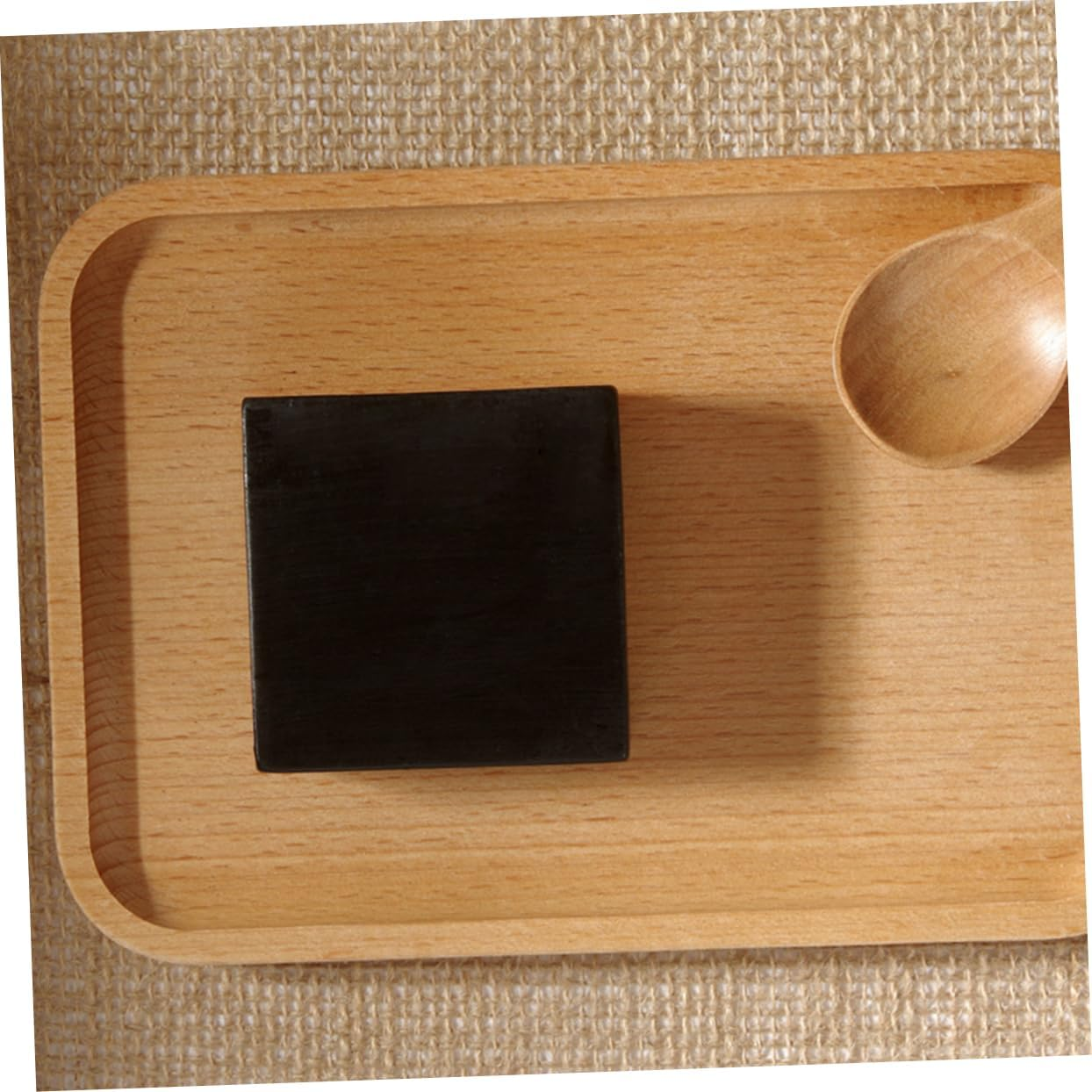 TOVINANNA Handmade Bamboo Charcoal Facial Soap Cleansing Deep Purifying Essential Oils Black image number 5