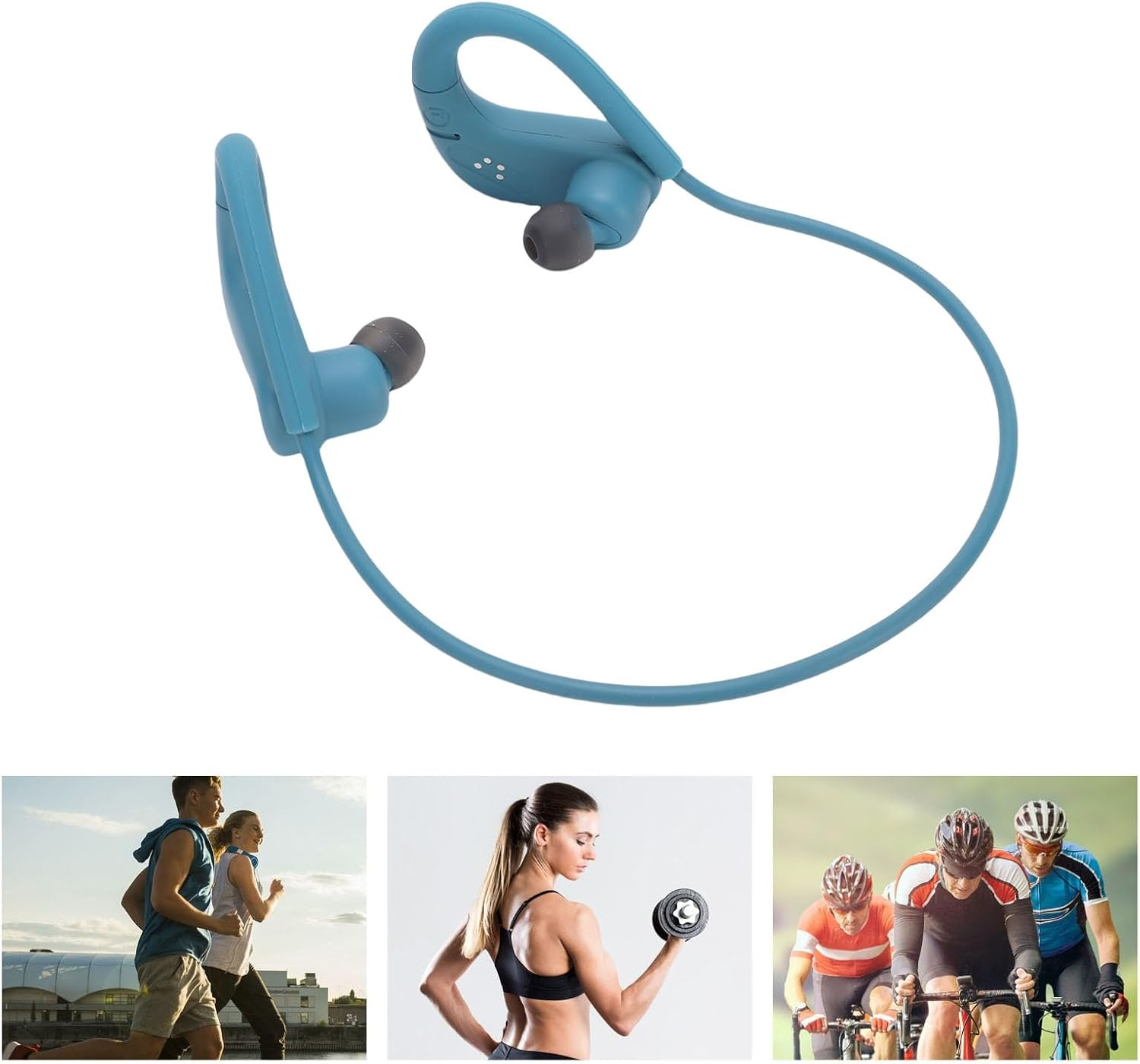 Denash Bone Conduction Headphones, IPX8 Waterproof Swimming Earphones, Bluetooth 5.4 & 8GB MP3 Mode, 16H Battery for Triathlon/Lap Swimming image number 2