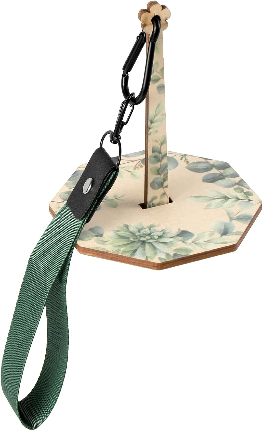 Wrist Yarn Holder, Wood Yarn Ball Holder with Wristband Portable Spinner Knitting Supplies Stand Crocheting Craft Lover