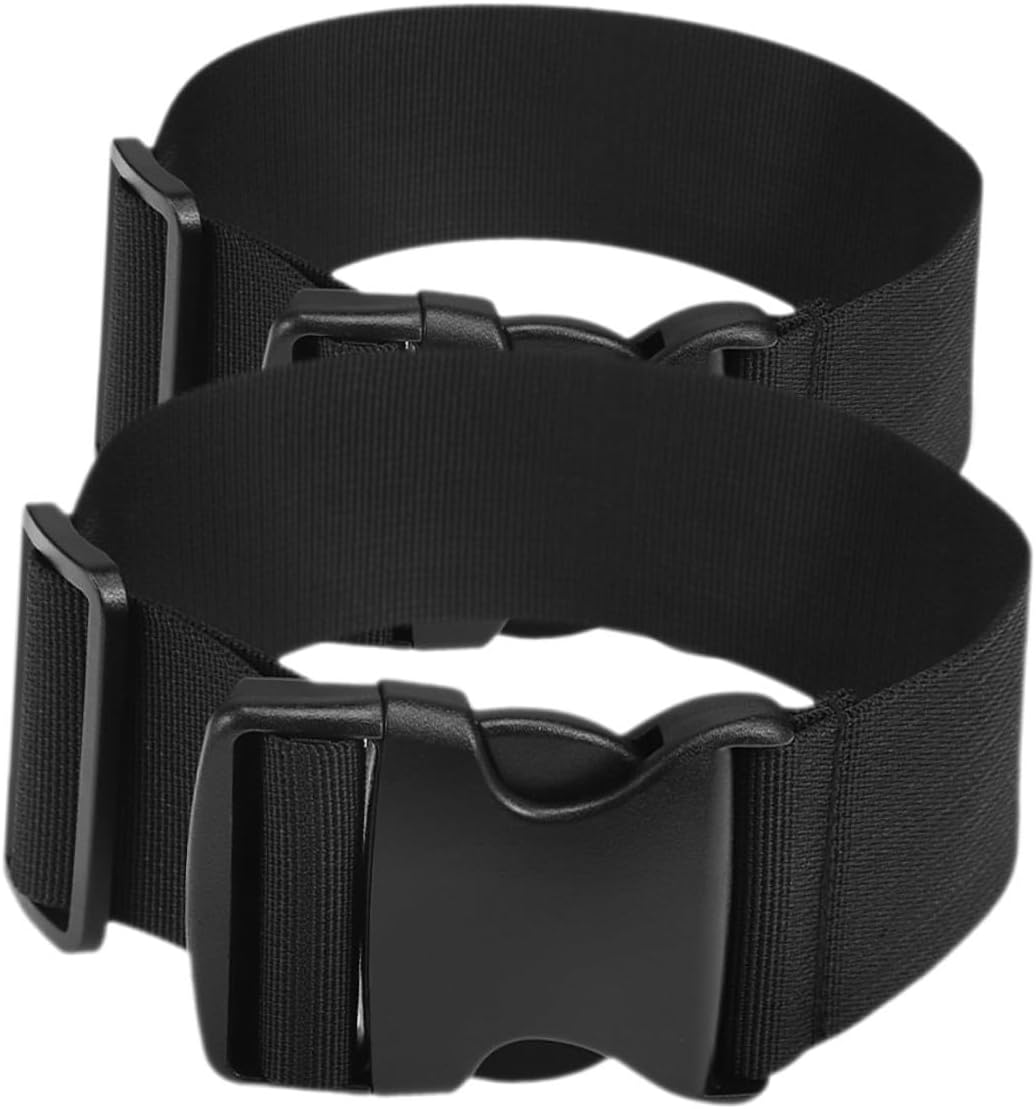 ROMISBABA 2Pcs Adjustable Luggage Buckle Straps Wide Heavy Duty Fixing Belts for Travel Camping Hiking Backpack Secure Tie down with Quick Release Buckle image number 4