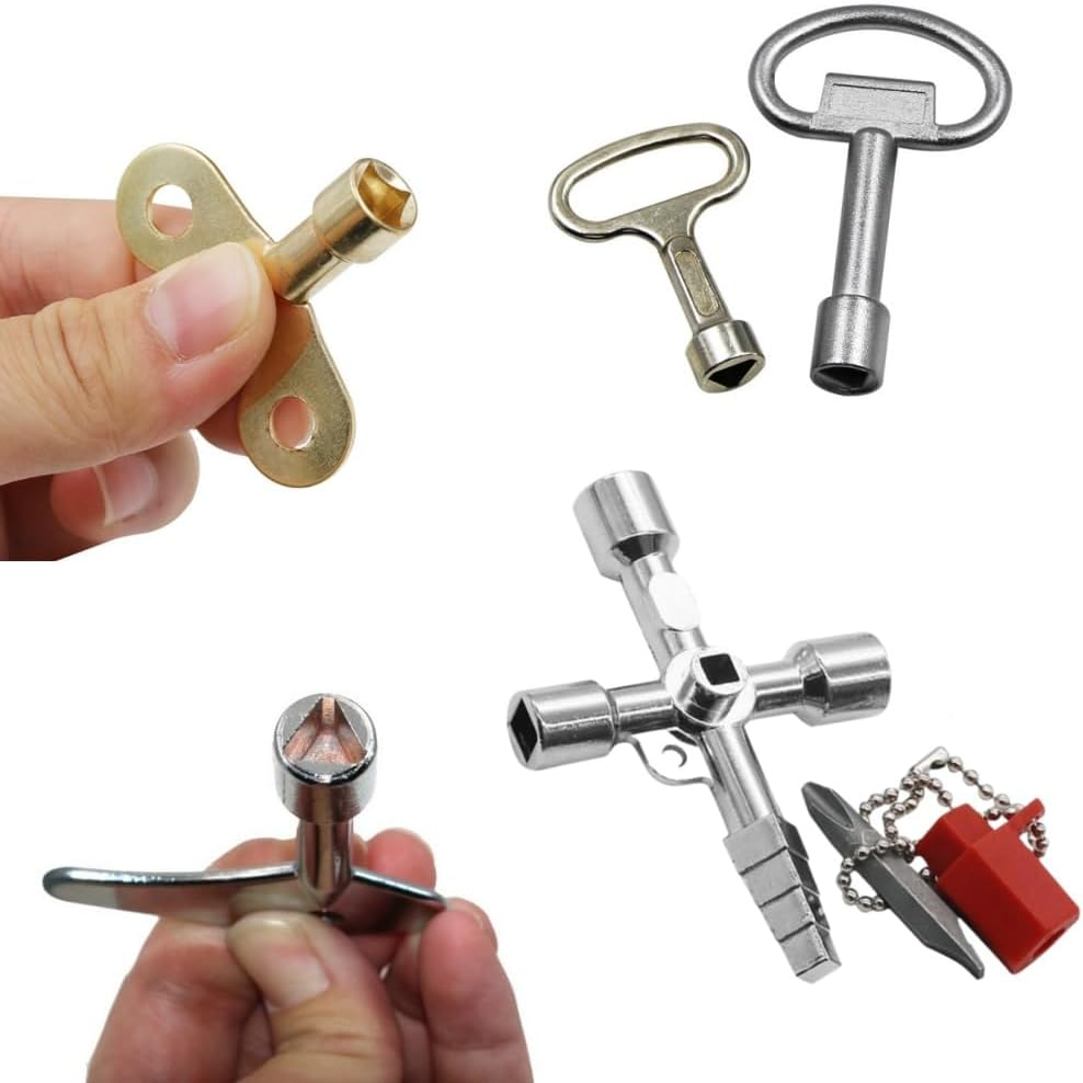 5 PCS Multi-Functional Utility Plumbers Tool Set, Square Triangle Socket Spanner Wrench for Common Cabinets and Building Technology Barrier Systems image number 2