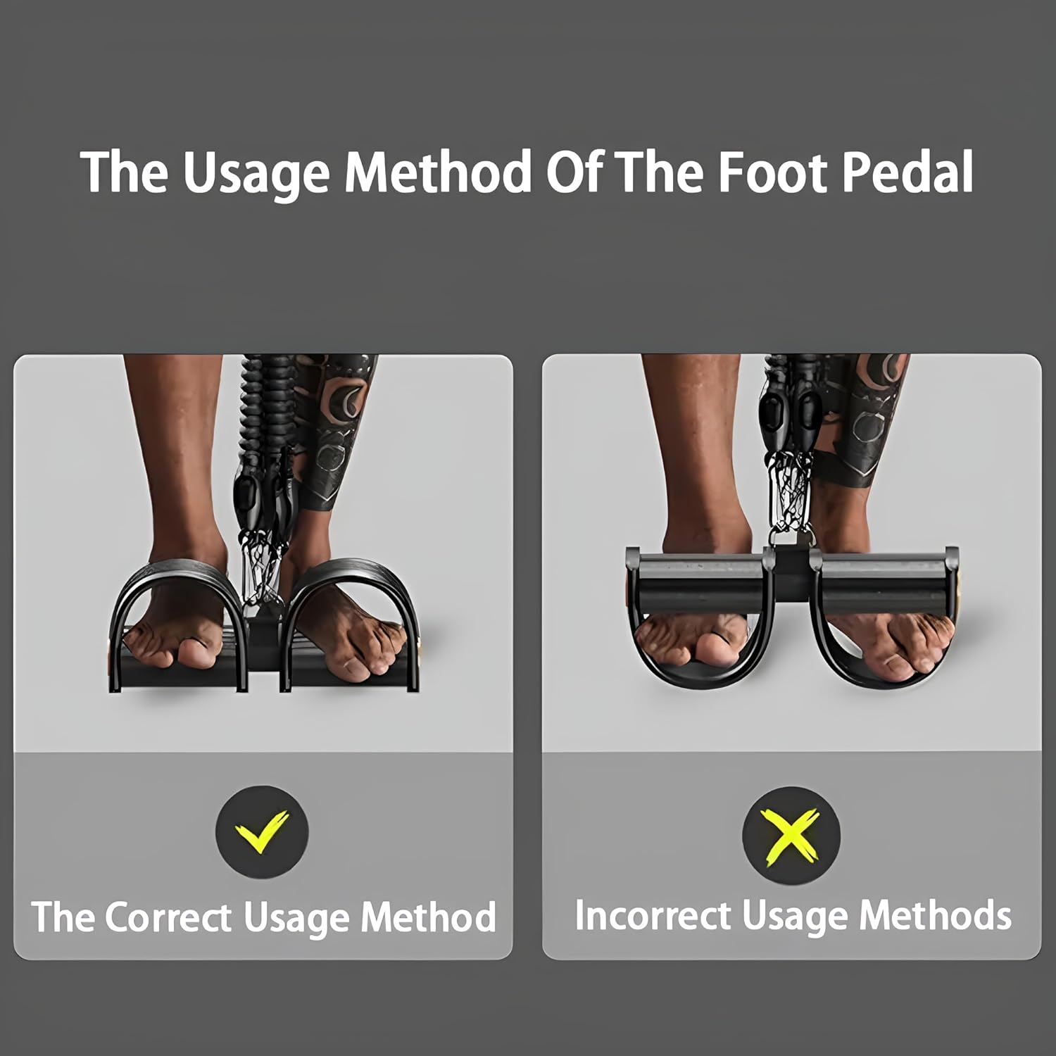 2Pack Pedal Tension Rope,Resistance Bands,For Leg Training and Abdominal Muscle Workout,For Home, Home Gym, Muscle and Strength Training, Resistance Band System (Black) image number 1