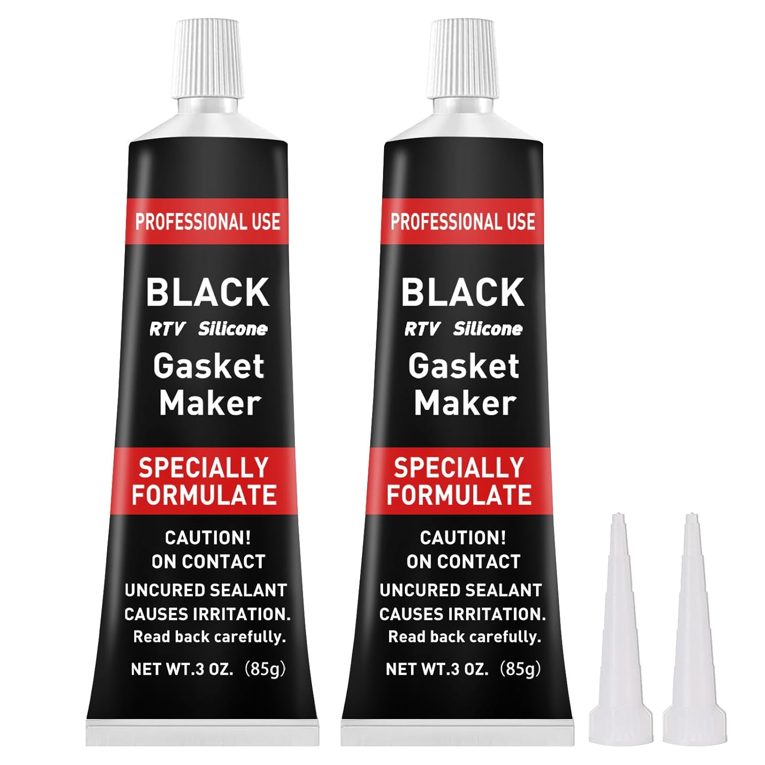 1DFAUL RTV Silicone Gasket Maker Sealant, High Temp Silicone Resist Oil, Anti-Freeze Gasket Sealer for Engines, Gearboxes, Pumps, Superchargers (Black, 170G) image number 2