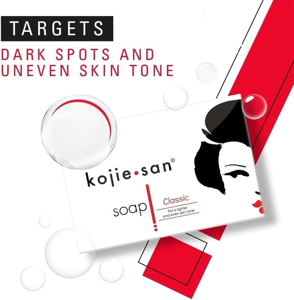 Kojie San Skin and Body Soap &ndash; Original Kojic Acid, Dark Spot Remover Soap Bar with Coconut & Tea Tree Oil &ndash; 65G X 4 Bars image number 1