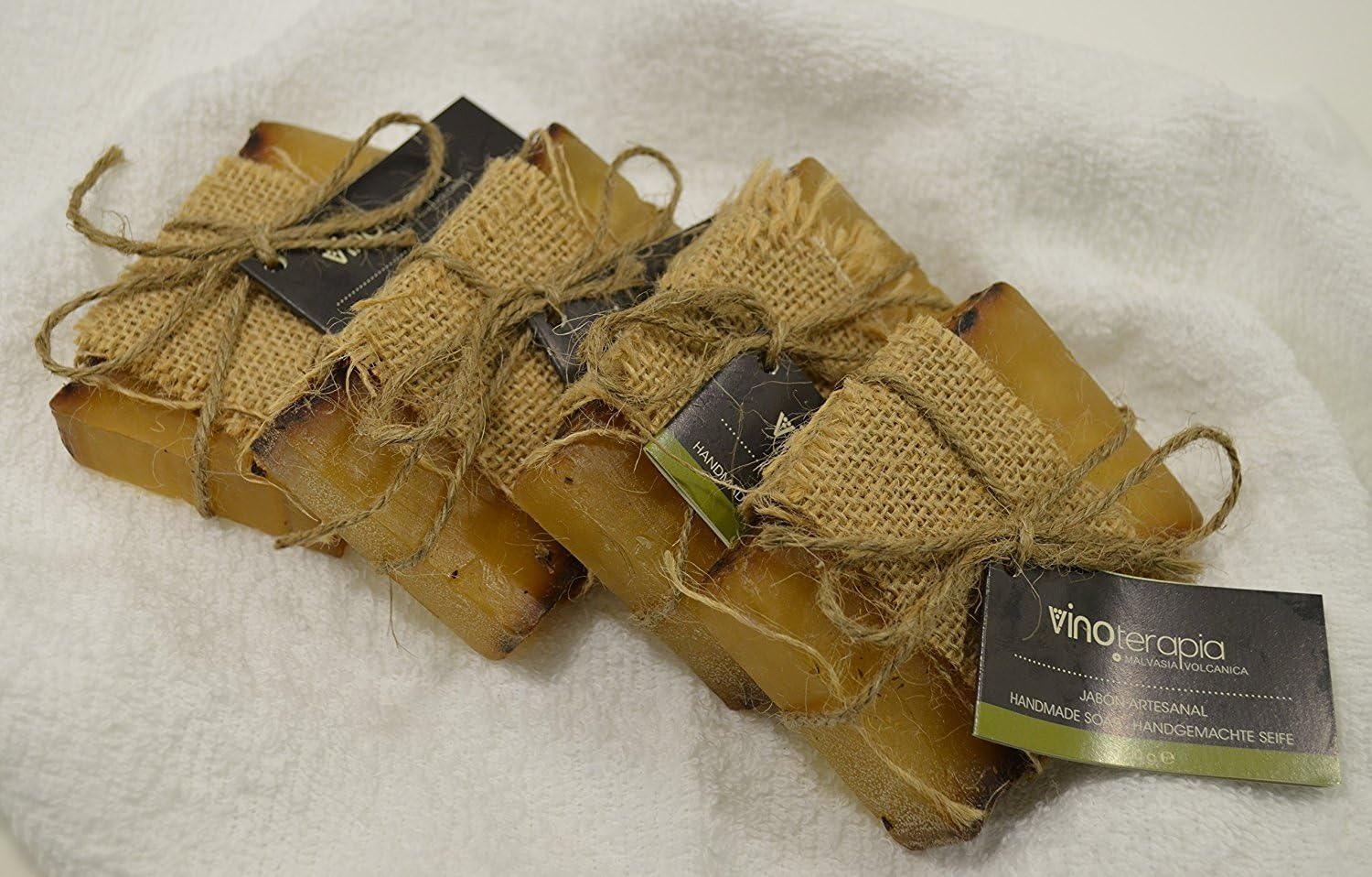 Vinotherapy Soap Malvasia Volcanic with Aloe Vera 100 Gr Pack 4Uds image number 1