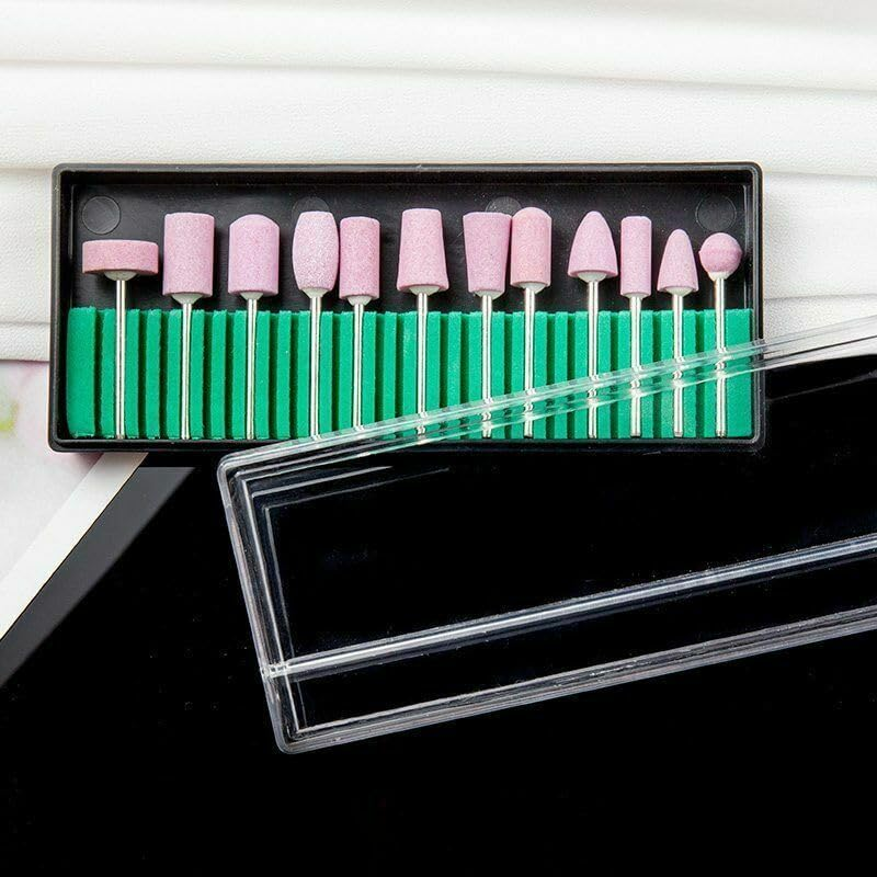 LEDON 12 File Nail Drill Bits File Tool Kit Machine Acrylic Manicure Art Pen Shaper image number 3