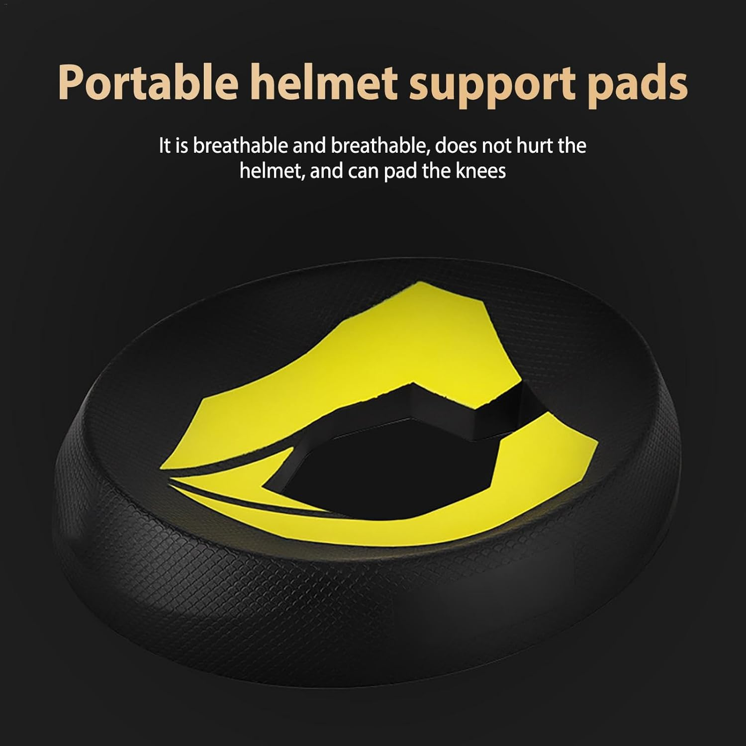Motorcycle Helmets Service Pad - Helmets Protection Support Stand,Helmets Support Ring, Helmets Accessories for Motorcycle Dirtbike Snowmobile - Yellow image number 4