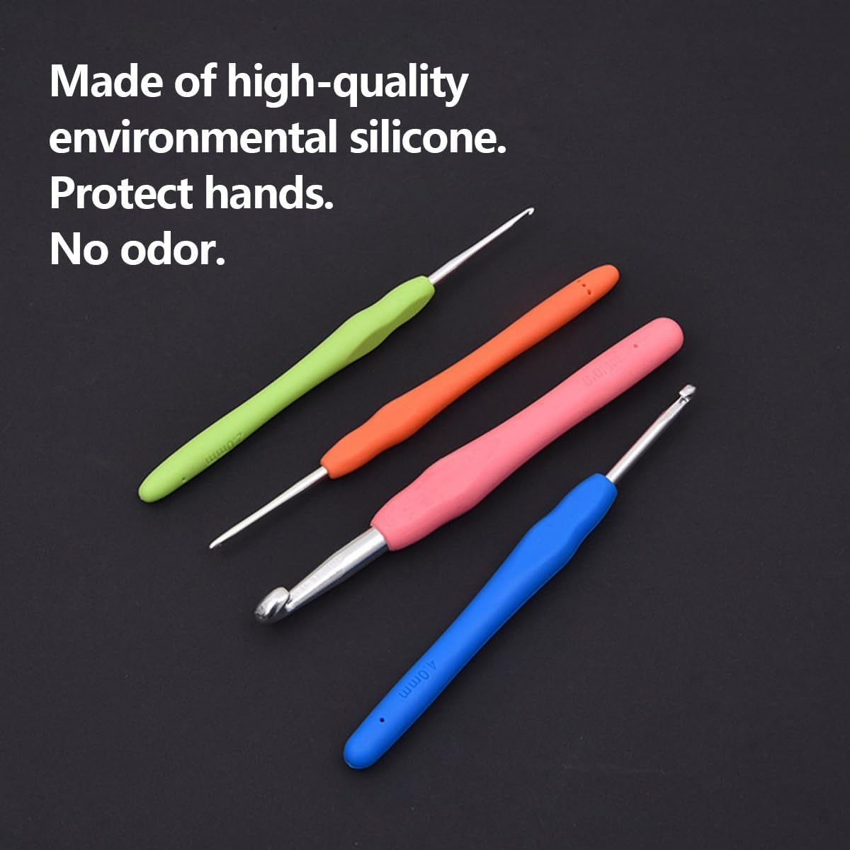 9 Pcs Crochet Kit,Non-Slip Crochet Hooks,Aluminum Crochet,Clover Crochet Hooks,Crochet Hooks Set, for Arthritic Hands,Beginner Knitting and Crochet Supplies,Easy to Use image number 3