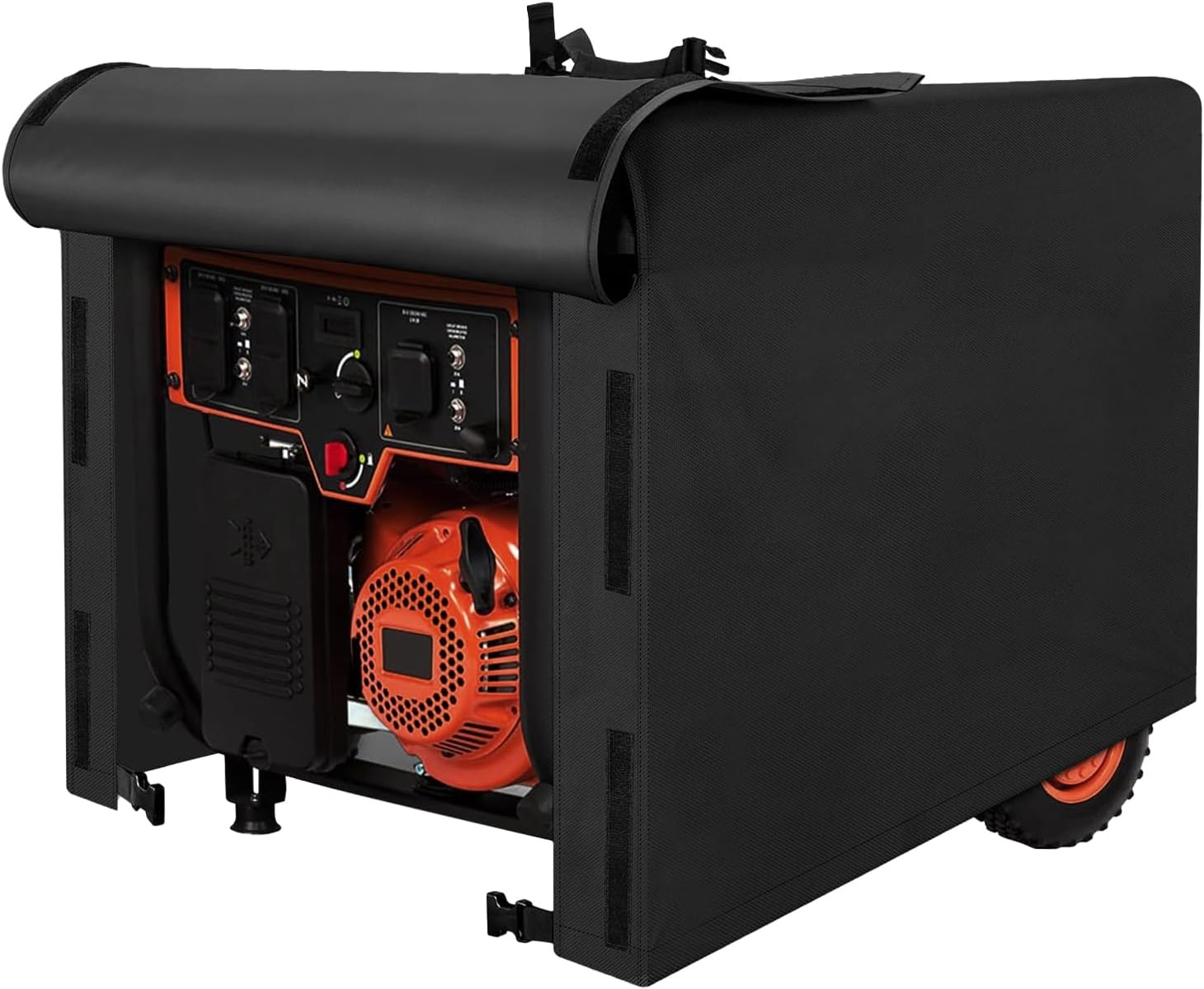 Universal Waterproof Generator Cover, 600D Heavy Duty Small outside Equipment Cover for Champion,Predator,Wen,Bilt Hard,Ryobi,Generac,Westinghouse Portable Generator 5000-10000W,32&rdquo;Lx24&rdquo;Wx24&rdquo;H image number 3