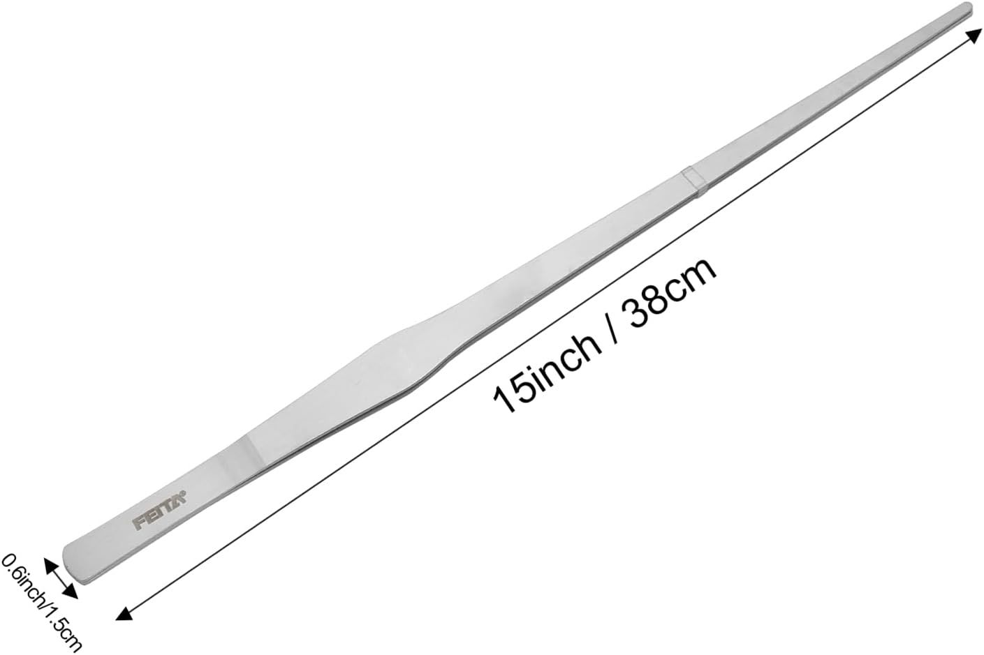 FEITA Extra-Long 15-Inch Tweezer Tongs Stainless Steel Straight - Mega Reptile Feeding Tweezers image number 4