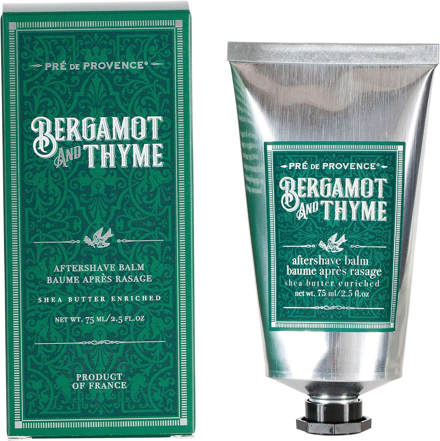 Pre De Provence Shea Butter Enriched Men'S after Shave Balm, 2.5 Ounce - Bergamot & Thyme (Packaging May Vary)