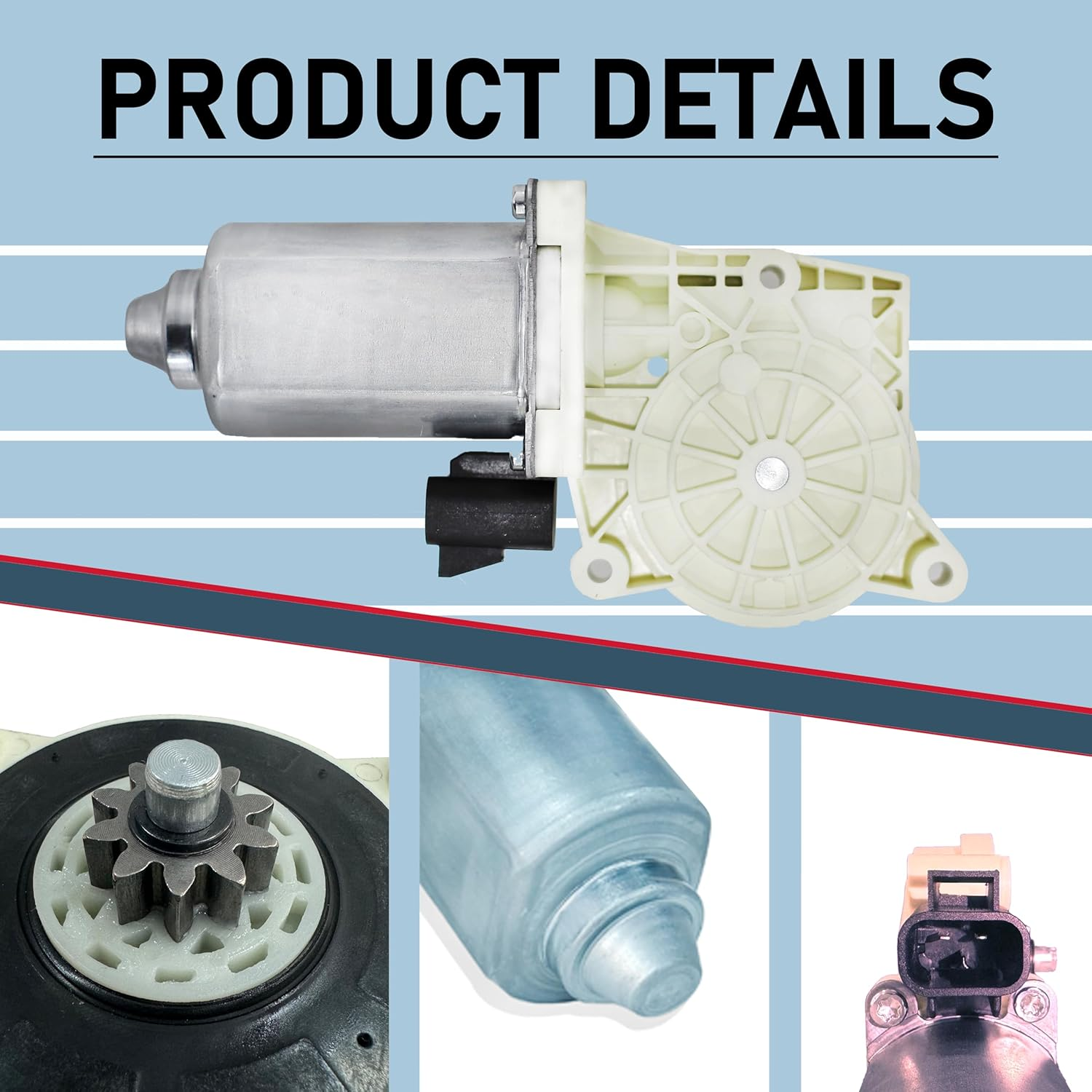 Power Step Running Board Motor Kit 80-03129-90, Replacement for AMP Research Step Running Board Motor, Electric Side Step Motor Fit for Hummer, Dodge, Ford Super Duty, F150, GM #Replace A10049-113 image number 1