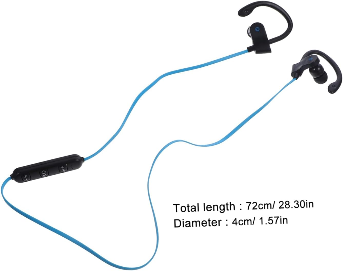 Ear Hook Earphone Stereo Headset Microphone Wired Universal In-Ear Earphones for Sports Running Black image number 3
