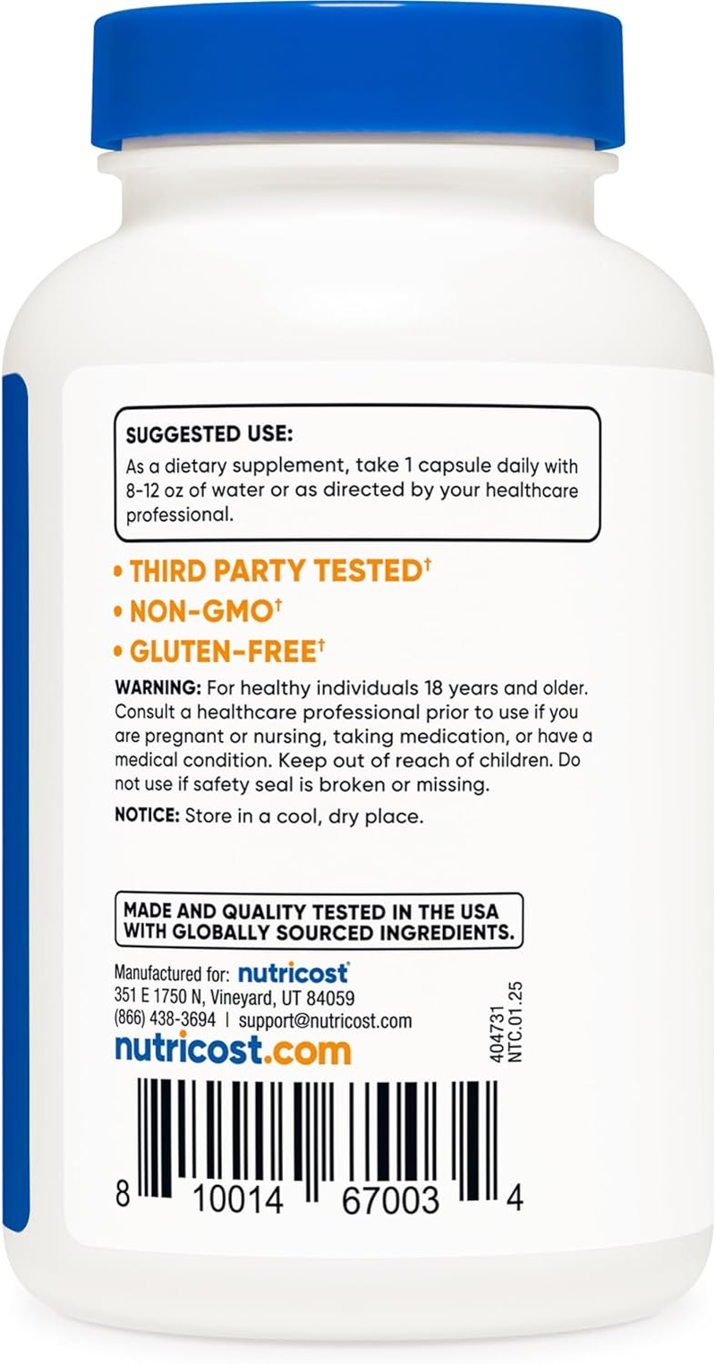 Nutricost Bromelain 500Mg, 120 Veggie Capsules - Bromelain (2400 Gdu/G), Non-Gmo, Gluten Free