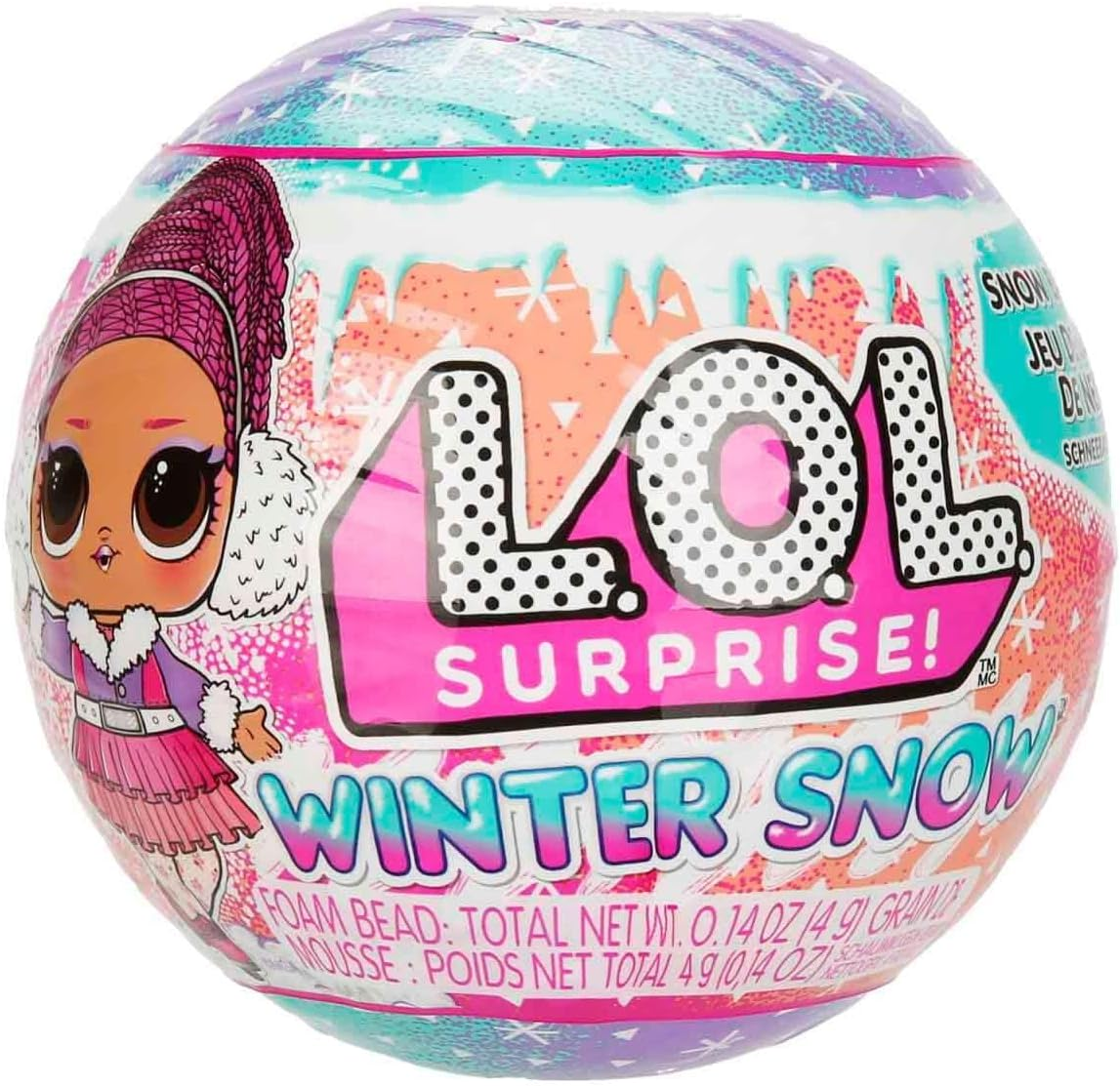 L.O.L. Surprise! Winter Snow Tot - 1 Collectible Doll with a Magical Snow Surprise, 8 Dolls to Collect, Comes with Frosty Cool Fashions and Accessories, Present for Kids Ages 4+ image number 1