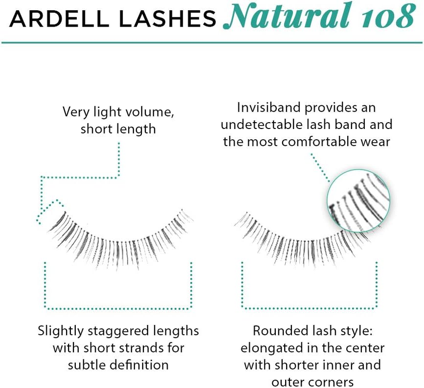 Ardell False Eyelashes Medium Black 4 Pack