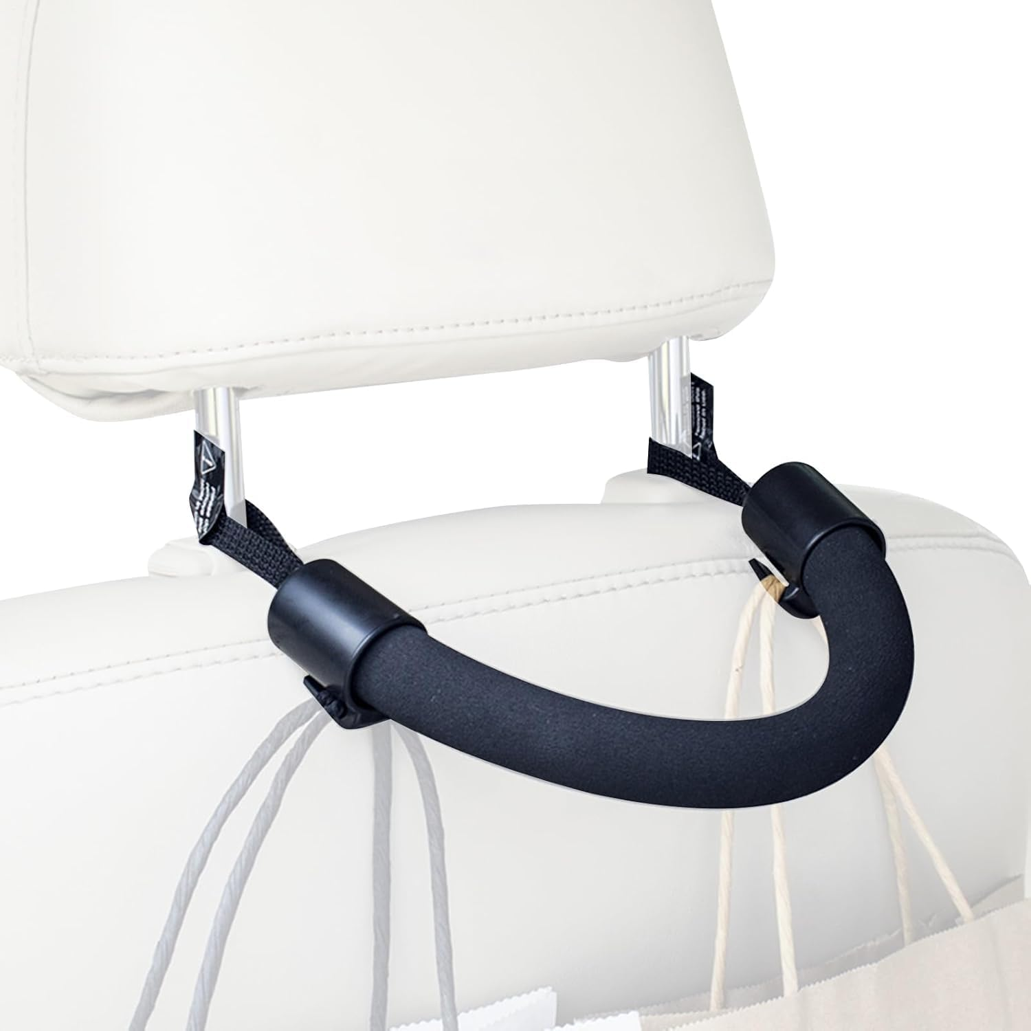 1Pcs Grab Handles for Elderly & Kids - Portable Assist Car Handle with Stable Safety Grip, 19.5/17.6/4.8 Inches Armrest Support for Vehicle, Chair & Mobility Aid (Black)