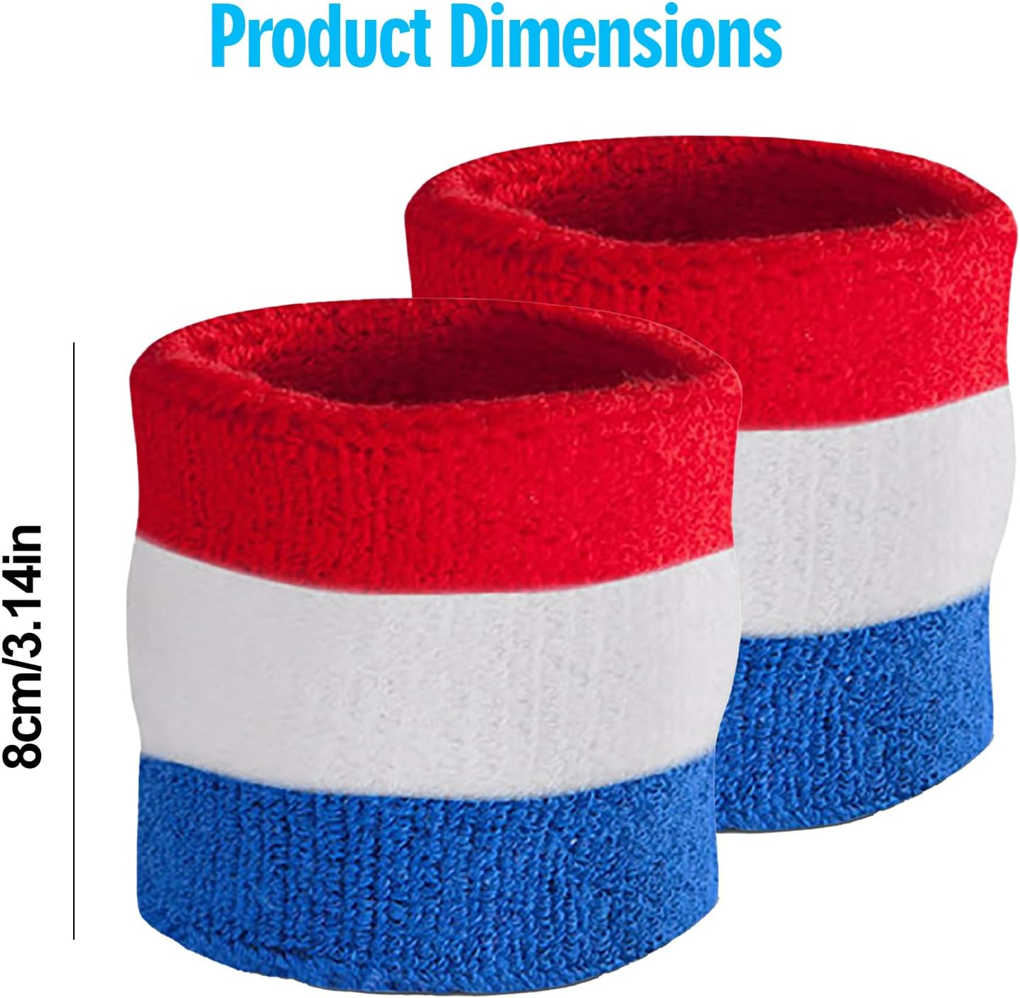 Trrtdo 3PCS Unisex Sports Sweatband Set- Athletic Head Sweatband Wristbands for Men Women Ideal for Gym Workouts Basketball Tennis Soccer Baseball Running More image number 6