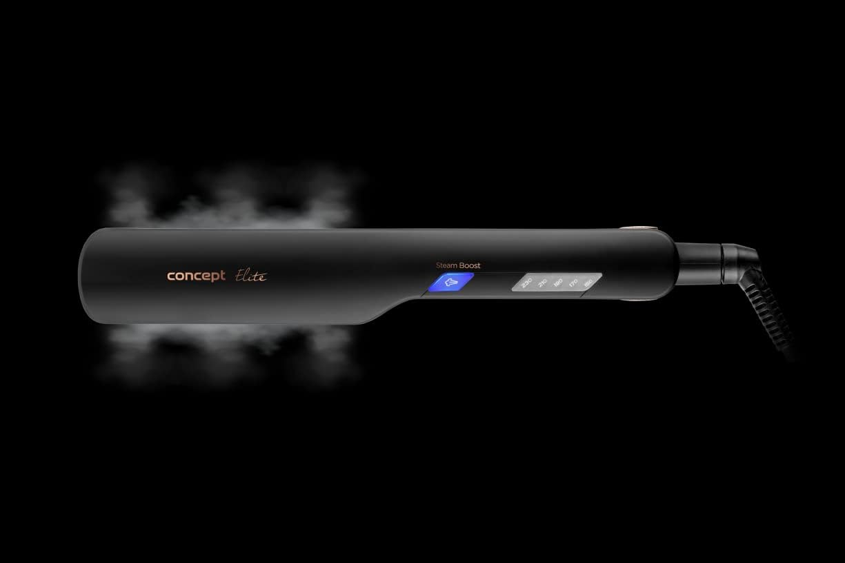 Concept VZ6010 Hair Styling Tool Straightening Iron Steam Black Bronze 54 W 2.5 M image number 2