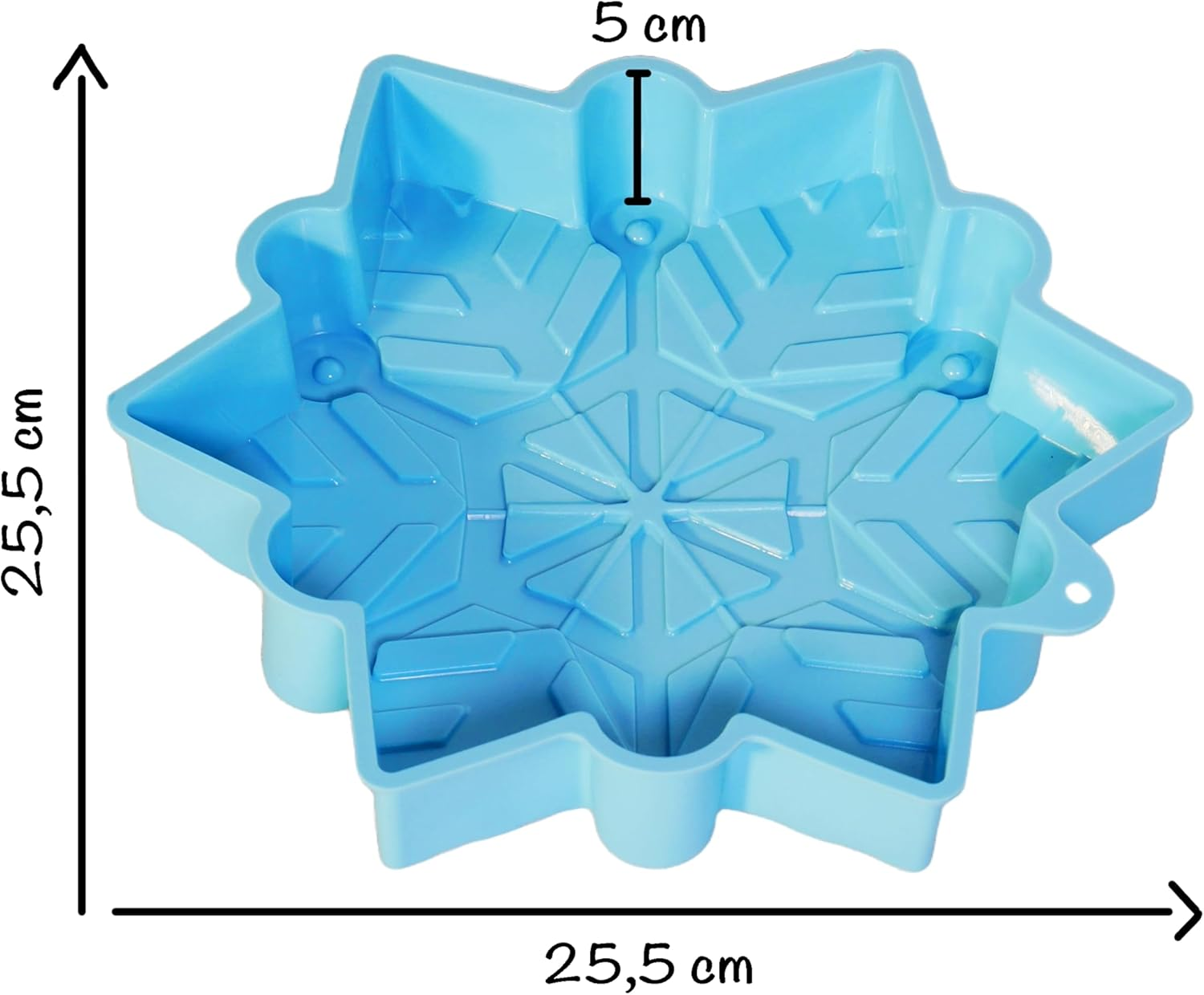 Snowflake Baking Mould Silicone Mould Snow Cake Mould Flake Ice Motif Mould Snowflake Frozen image number 6