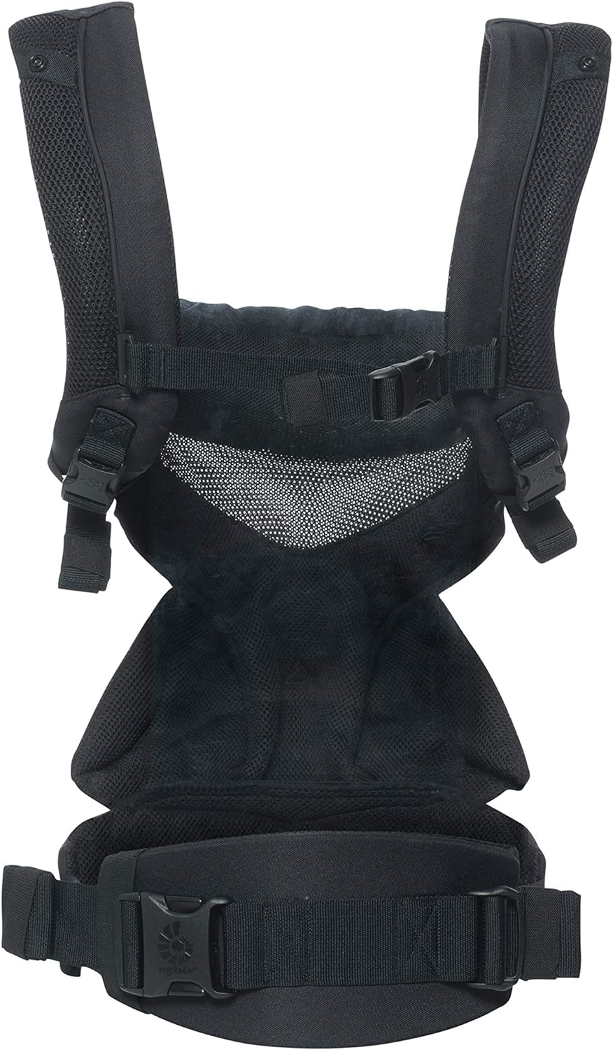 Ergobaby Omni 360 Cool Air Mesh Baby Carrier - All-In-One Newborn to Toddler Carrier (7-20Kg), Breathable, Ergonomic Design with Lumbar Support - Baby Travel Essentials - Pearl Grey - Pearl Grey image number 4