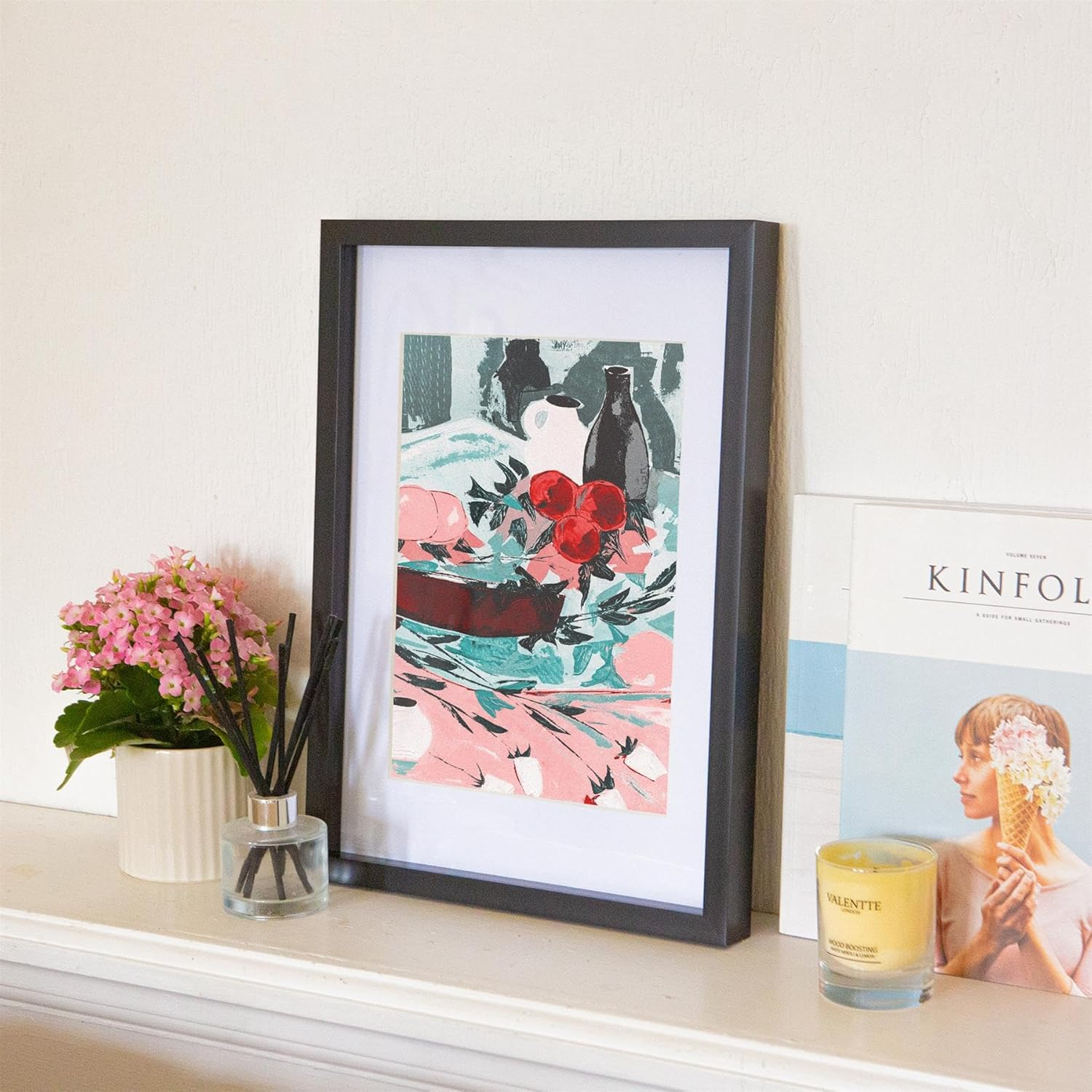 Nicola Spring 1X Grey A3 (12" X 17") Photo Frame with White A4 Mount - Glass Aperture Home Picture Wall Hanging Landscape Portrait Display