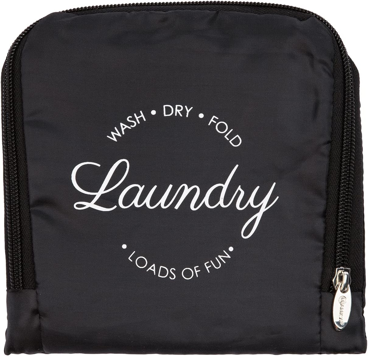 Miamica Travel Laundry Bag, Wash, Dry, Fold, Repeat Packing Organizer, Large, Travel Laundry Bag, Wash, Dry, Fold, Repeat