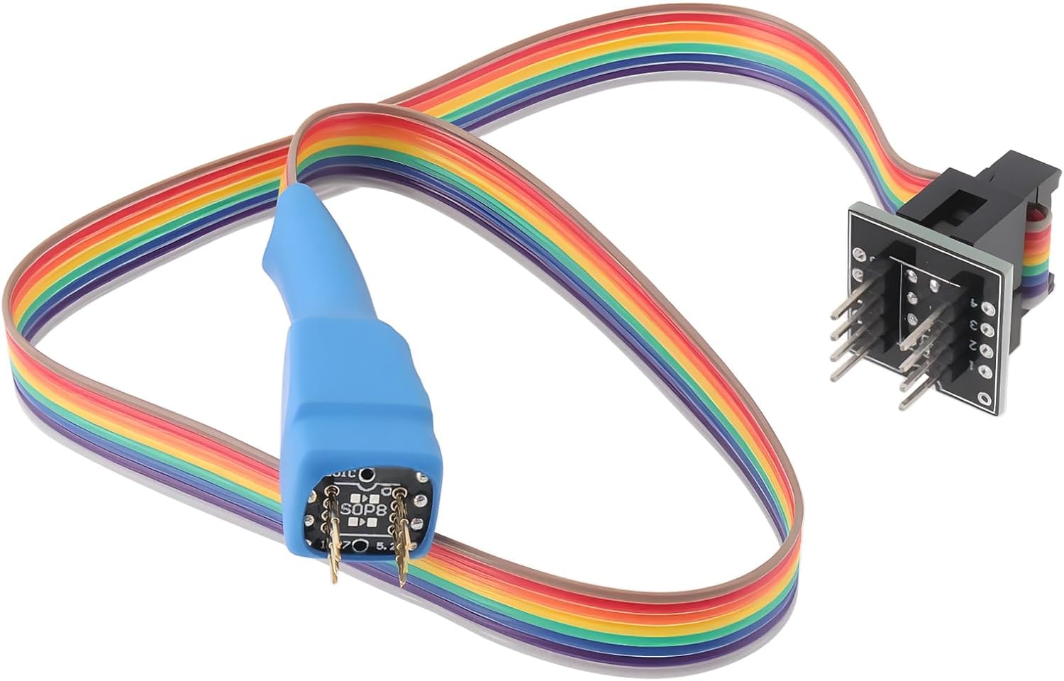 1.27Mm 8-Pin Test Probe Line 5X6Mm for DFN8 QFN8 WSON8 Chip Programming IC Socket Adapter for Burning and Reading Connector image number 1