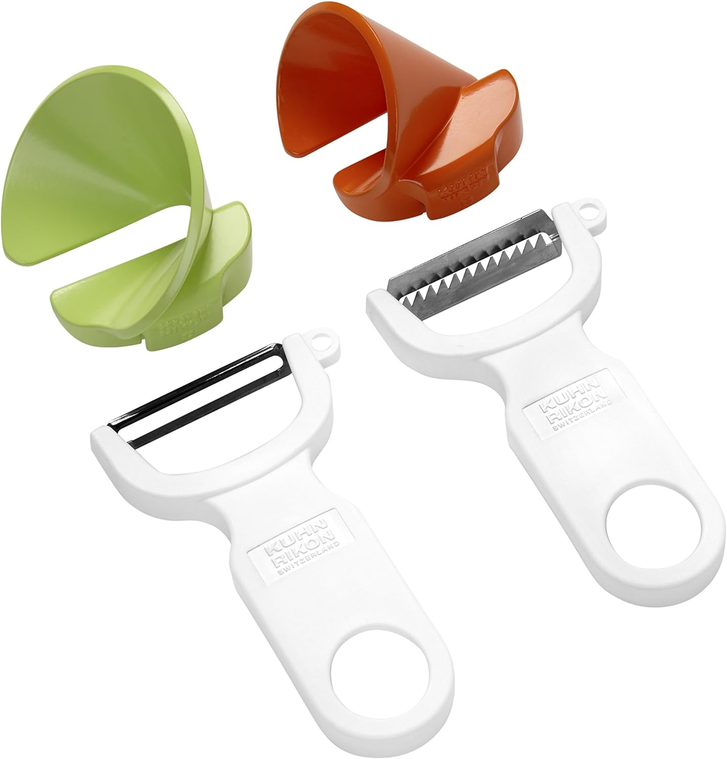 KUHN RIKON 2784 Original Swiss Peeler 3-Pack Red/Green/Yellow image number 1