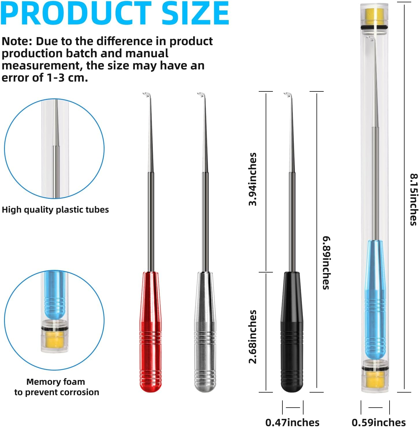 Lianup Fish Hook Remover Tool,Fishing Hook Quick Removal Device,Fishing Gear Security Extractor Equipment Kits for Adult,Hook Extractor Accessories Tools with Storage Tube,4Pcs Mulit image number 4