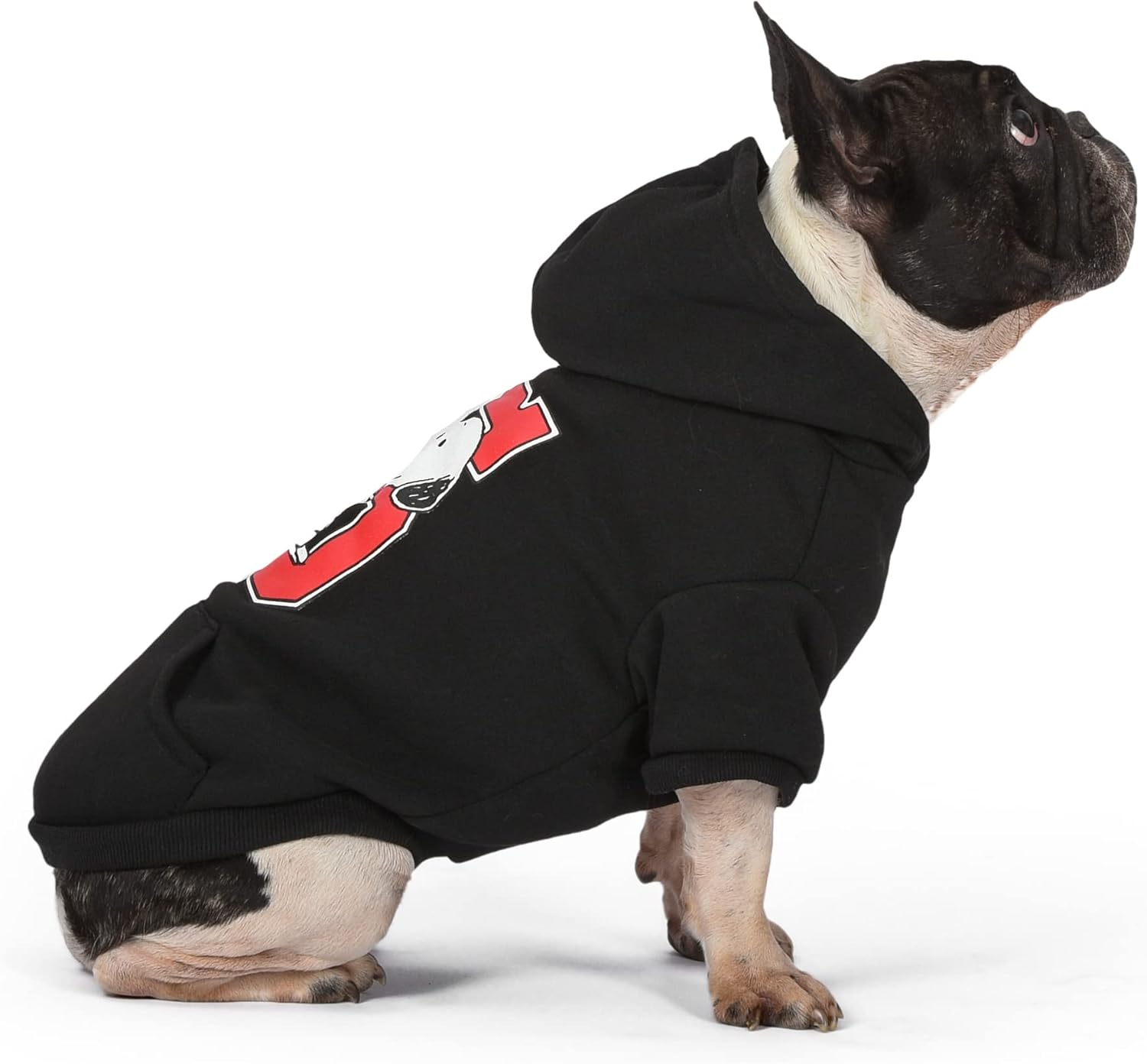 Peanuts for Pets Snoopy Collegiate Hoodie Sweater, XL | Soft and Comfortable Apparel Clothing Shirt | Xlarge Sweater for Very Large Dogs