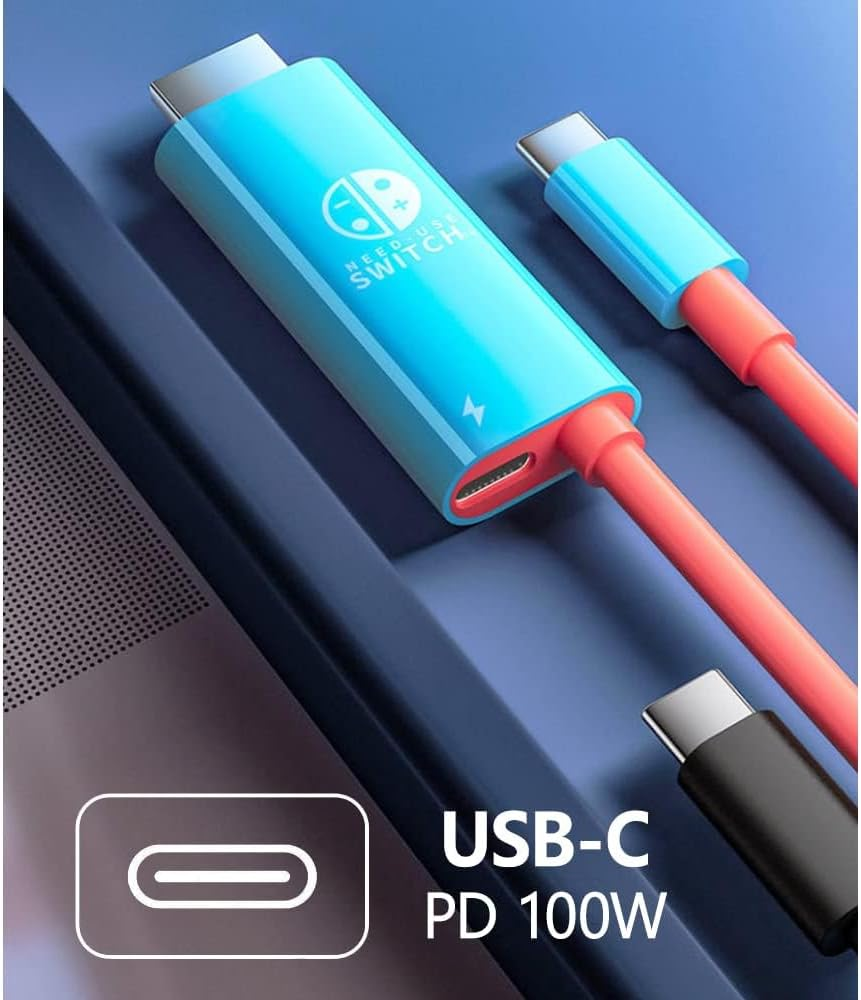 Portable Switch Dock USB C to 4K HDMI Conversion Cable for Nintendo Switch/Switch OLED, TV HDMI Adapter Cable Compatible with Nintendo Switch, Steam Deck, Laptop,Tablet, Mobile Phone image number 4