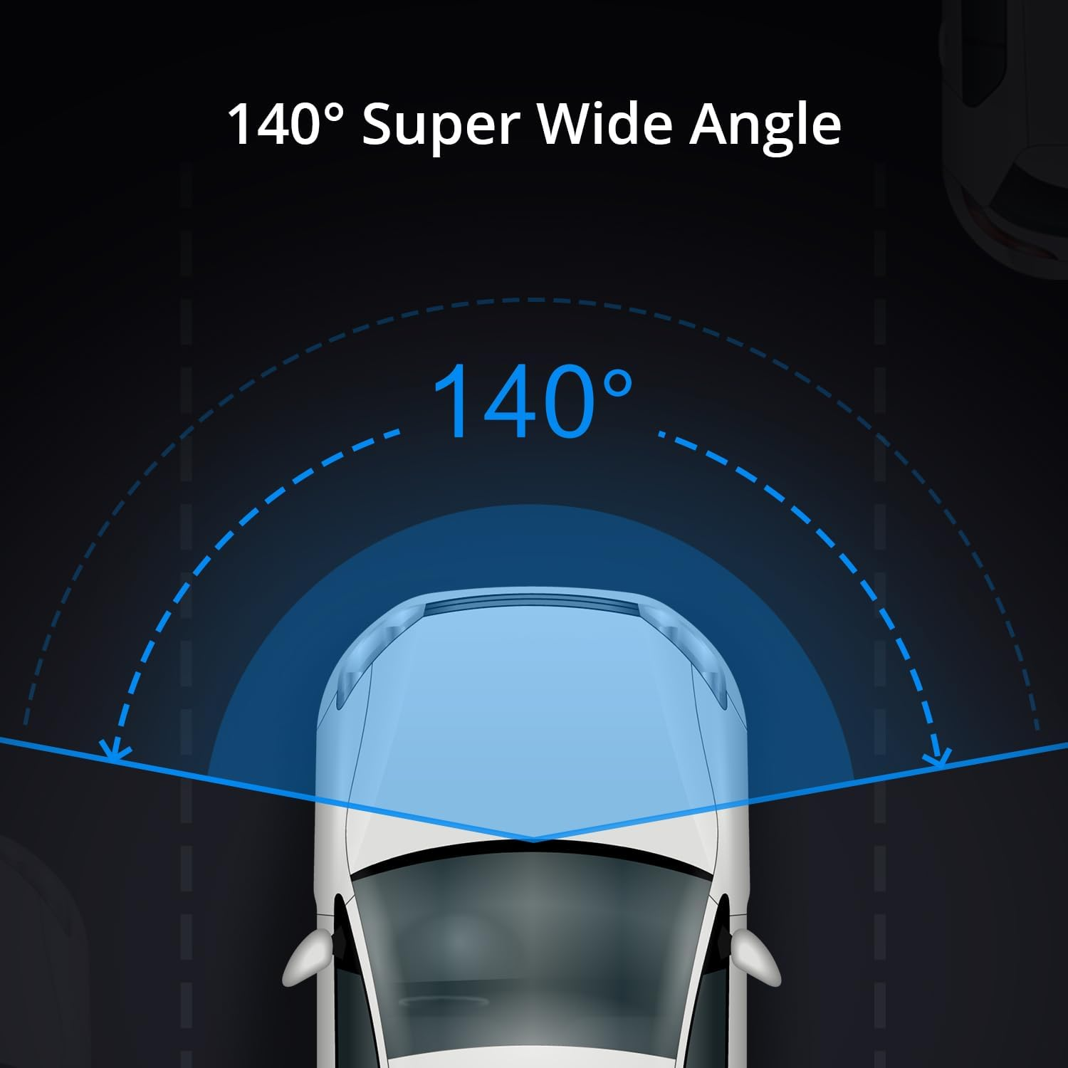 G300H Pro Dash Camera,1296P FHD Car Dashcam, 160&deg; Wide Angle Car Camera, Color Night Vision, Built in Wifi GPS, Support Google Map, 24Hr Motion Detection Parking Mode, Loop Recording(No SD Card) image number 6