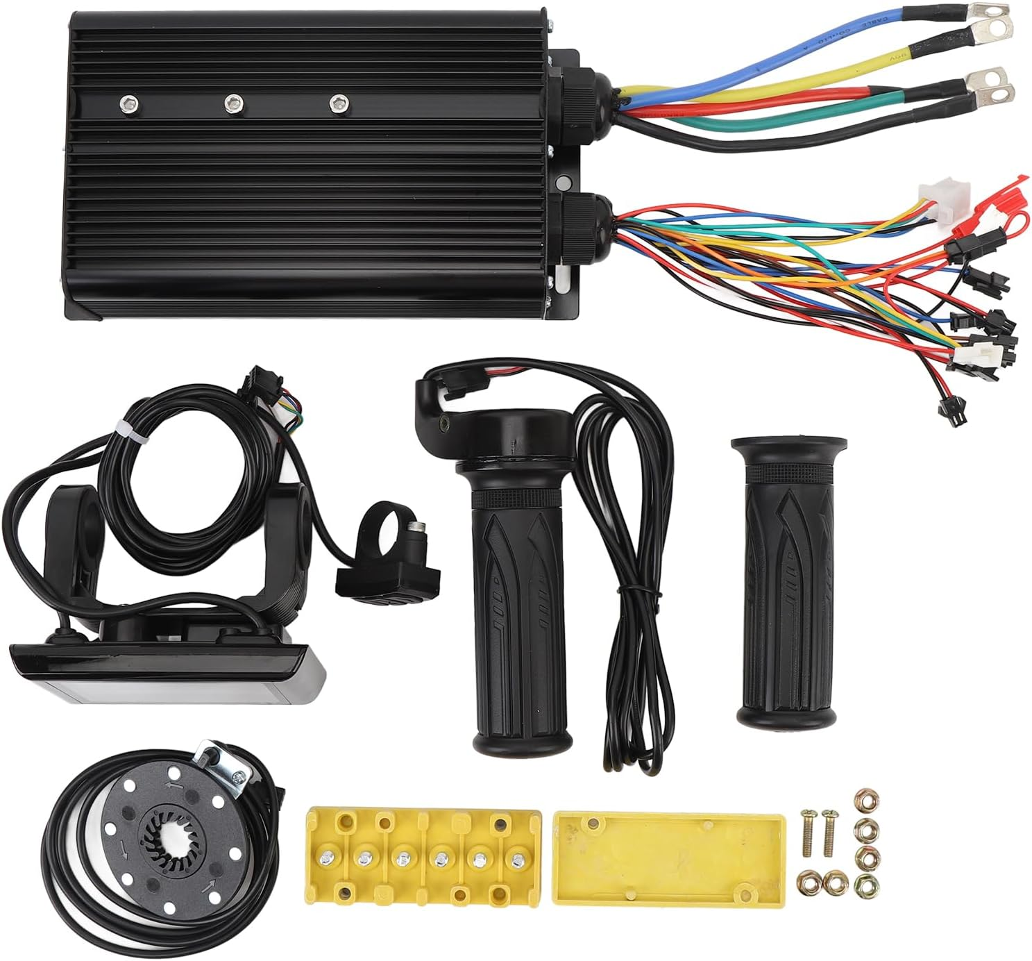 Brushless Motor Controller Kit, 80A 60V 72V 2000W 3000W 5000W Brushless Motor Speed Controller with Waterproof LCD Display Panel & 20X Throttle for Electric Bike, Electric Scooter image number 1